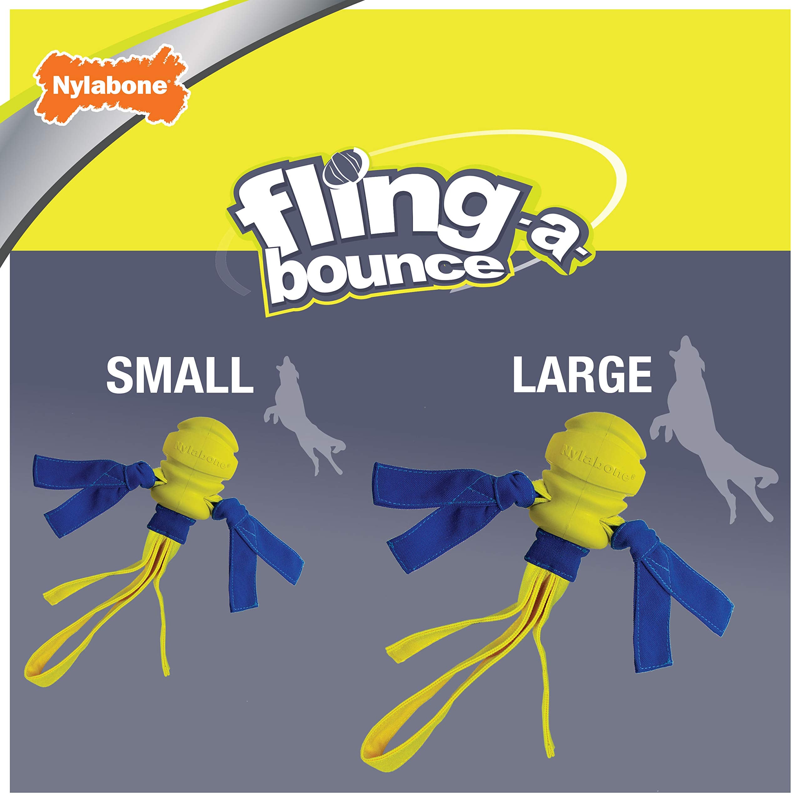 Nylabone Power Play Dog Fetch Toys Fling-A-Bounce Fling-A-Bounce Large (1 Count)