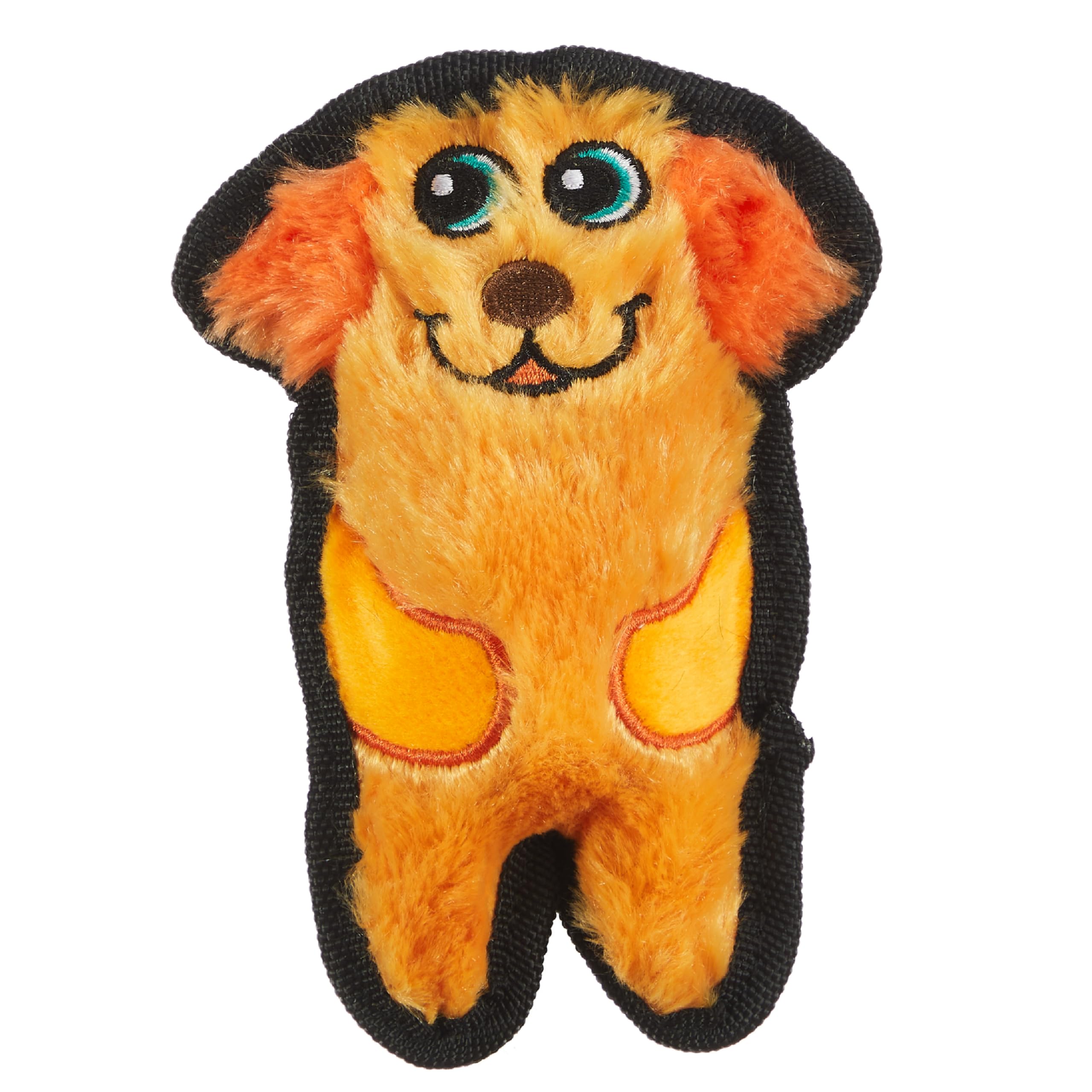 Outward Hound Durablez Tough Plush Squeaky Dog Toy, Dog, Orange, Xs