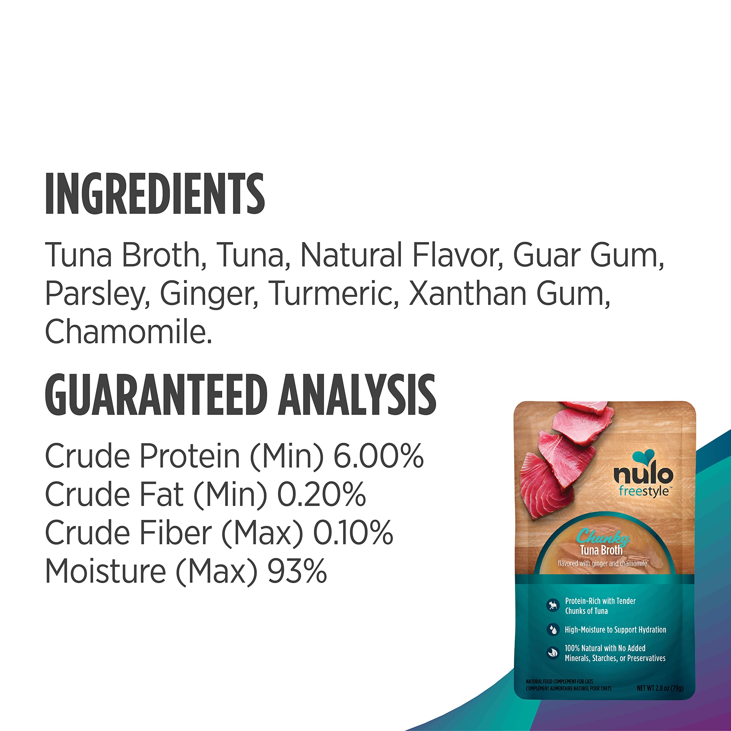 Nulo Freestyle Cat & Kitten Wet Food Broth - Premium All Natural Grain-Free Topper With No Added Minerals or Preservatives and H