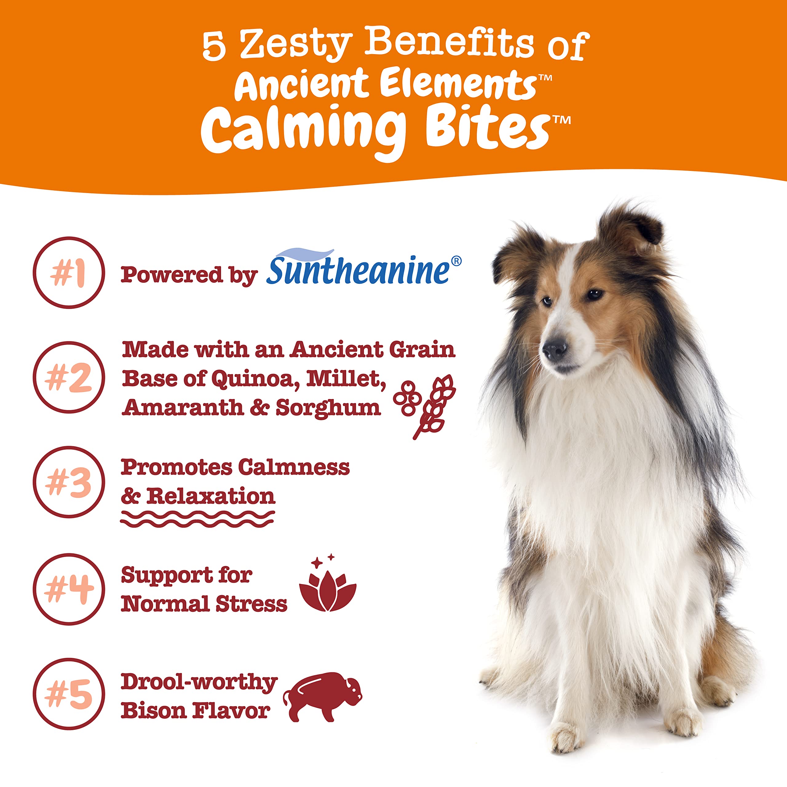 Zesty Paws Calming Chews for Dogs - Composure & Relaxation for Everyday Stress & Separation - for Fireworks, Storms & Travel - A