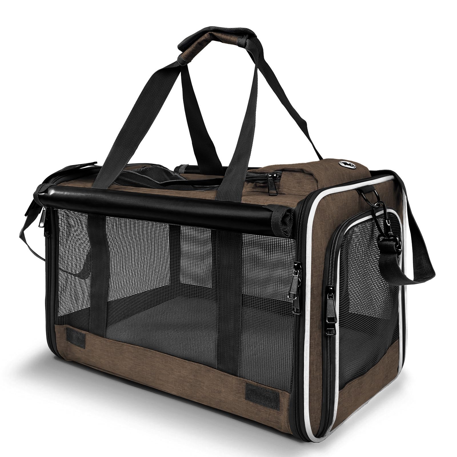 Gapzer Pet Carrier For Large Cat Soft-Sided Animal Traveling Bag For Medium Cat Up To 20Lbs / Washable Small Dog Puppy 10 Lbs Cr
