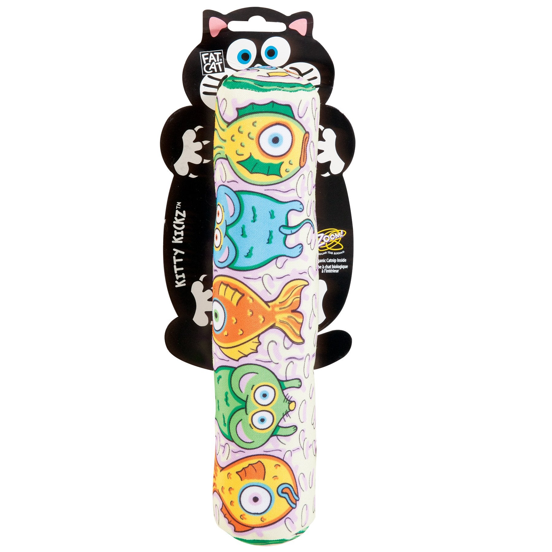 Fat Cat Fat Cat Kitty Kickz Gold Fish Roll Cat Toy