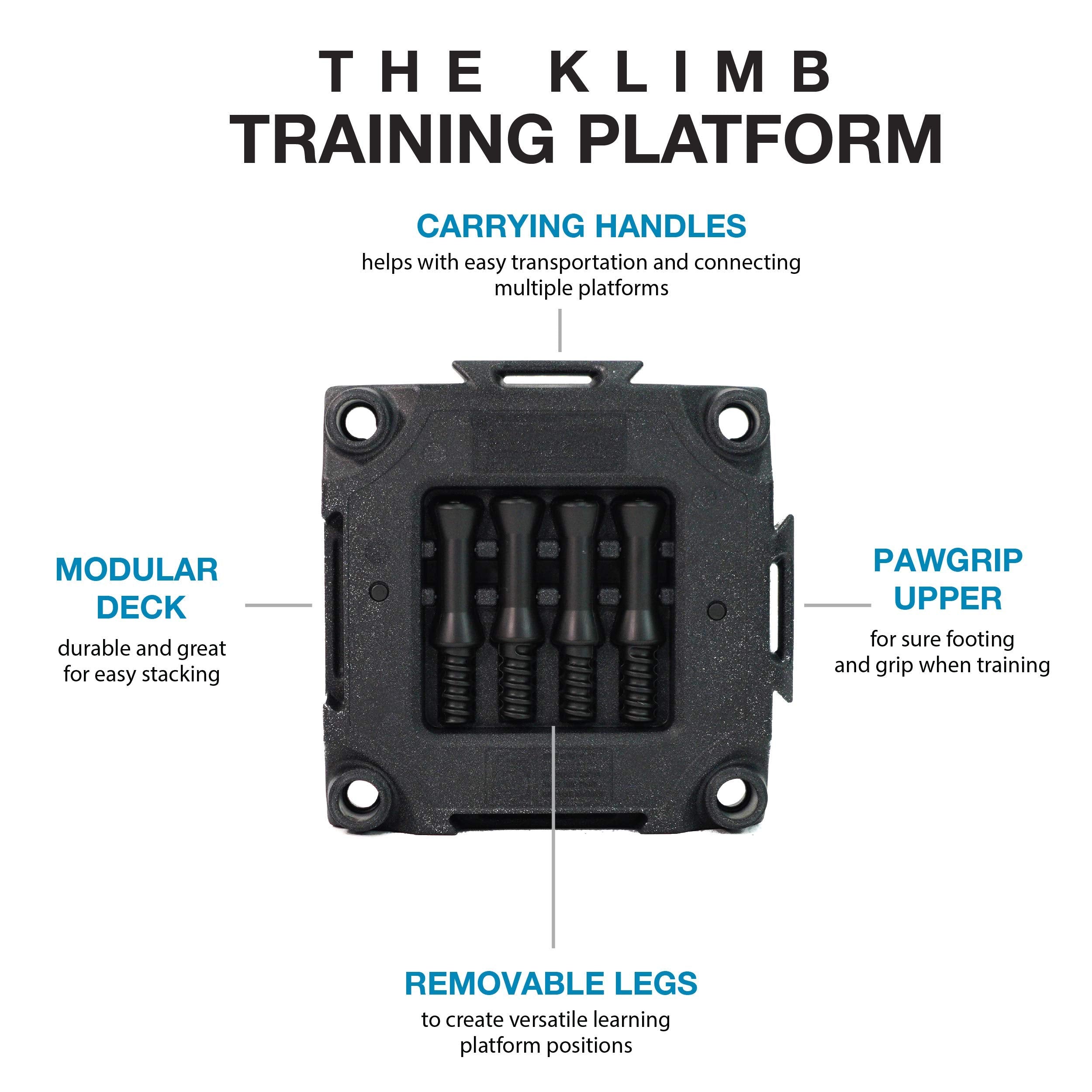 Blue-9 Pet Products Klimb Dog Training Platform And Agility System, Durable And Portable For Indoor Or Outdoor Use, Black