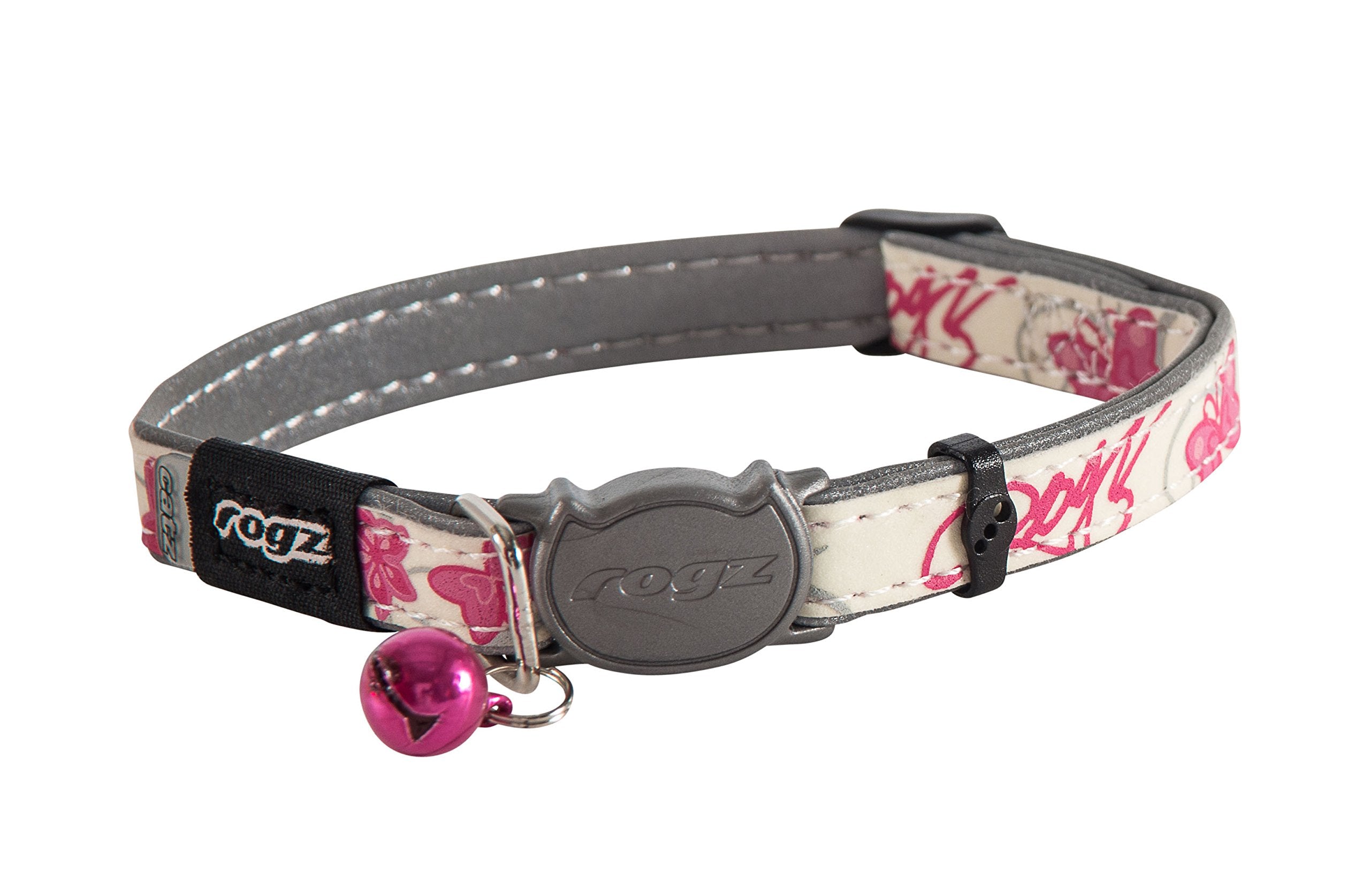Rogz Glowcat Cat Collar With Safety Buckle Kitten/X-Small - Blue