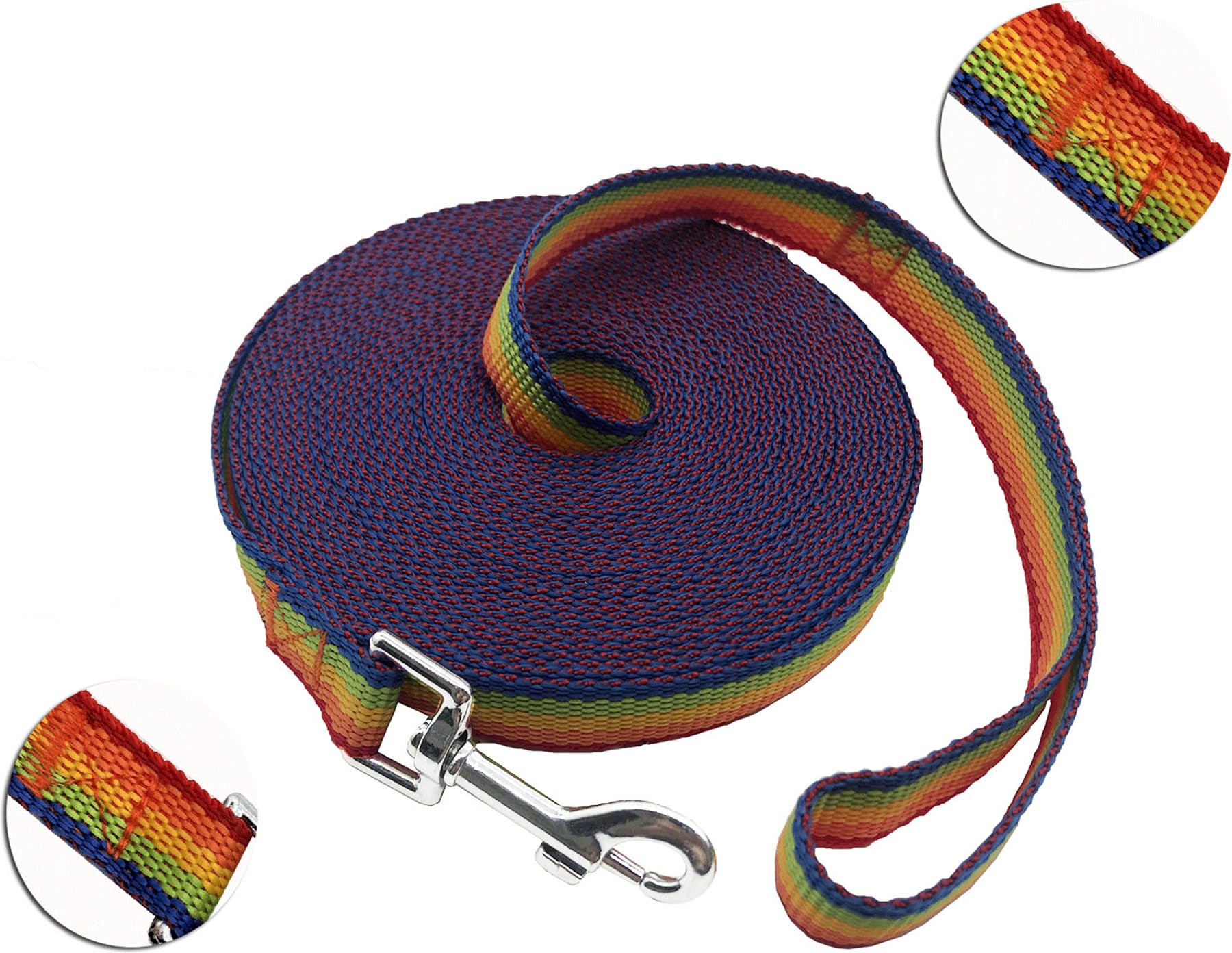 Petgogo 15Ft 20Ft 30Ft 40Ft 50Ft Long Dog/Puppy Lead Obedience Recall Training Dog Leashes For Small Medium Dogs Camping, Traini