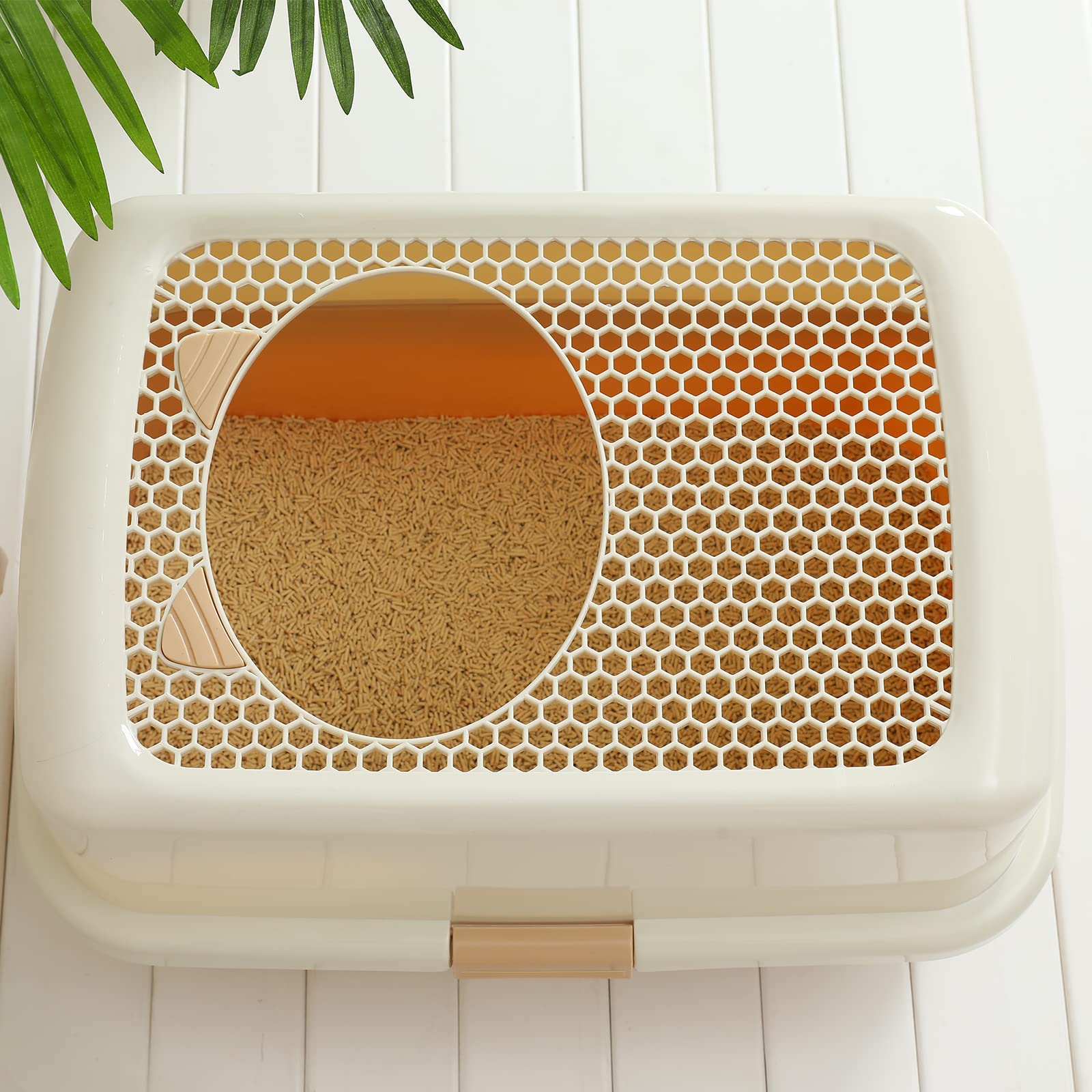 Smart Paws Covered Litter Box For Cats - Enclosed Design With Odor Control, No Mess, Easy Clean, Large Size For Multiple Cats
