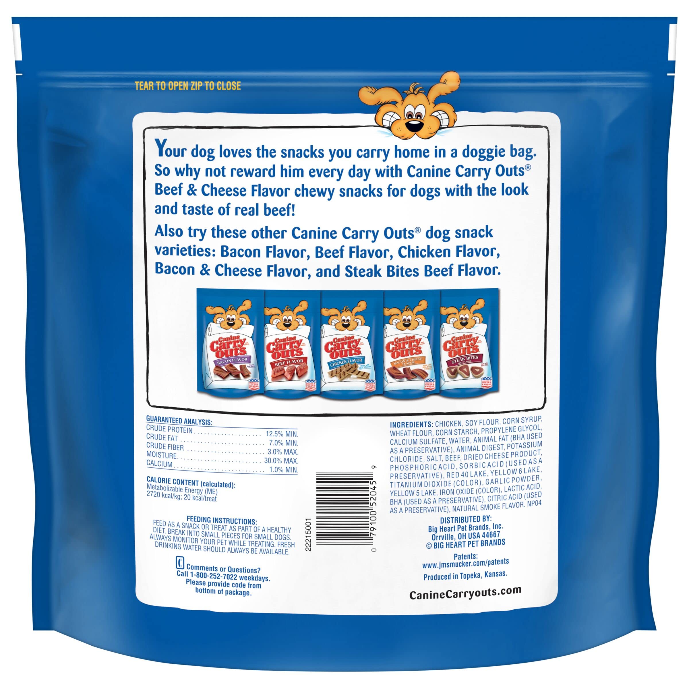 Canine Carry Outs Dog Treats, Beef & Cheese Flavor, 47 Ounce