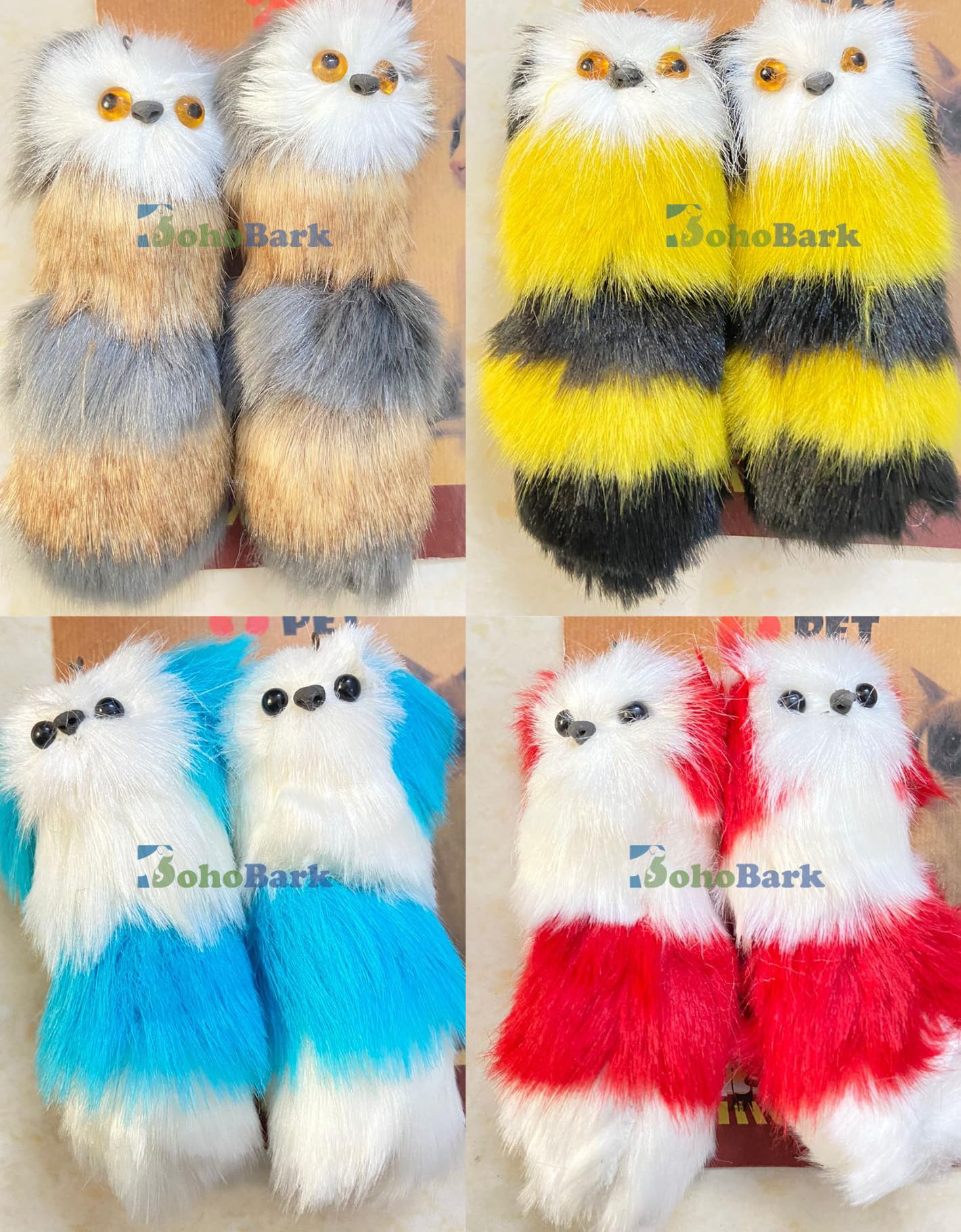 Bohobark Cat Toy For Cats And Kittens, Interactive And Plush Toys For Cat Colour May Very Pack Of 2 Pcs
