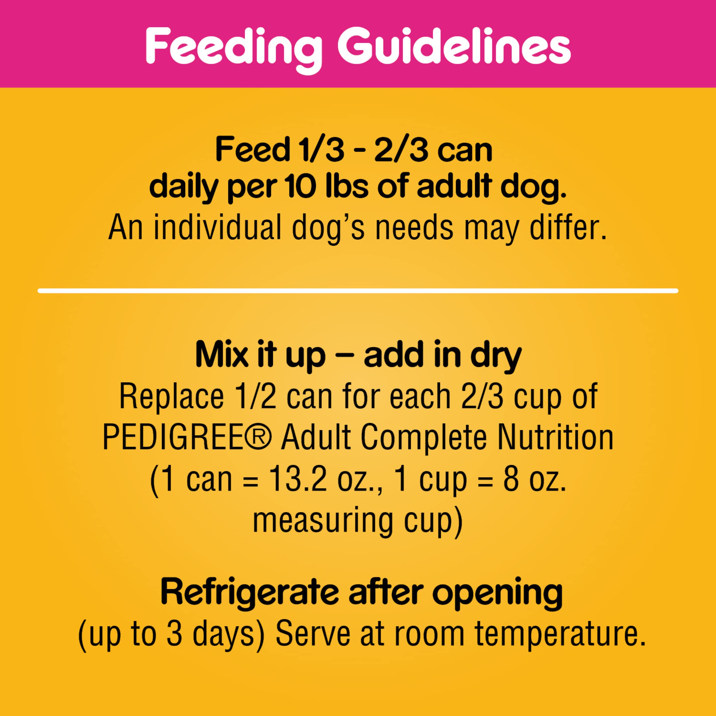 Pedigree Chopped Ground Dinner Adult Canned Soft Wet Dog Food With Beef, 13.2 oz. Cans (12 Count, Pack of 1)
