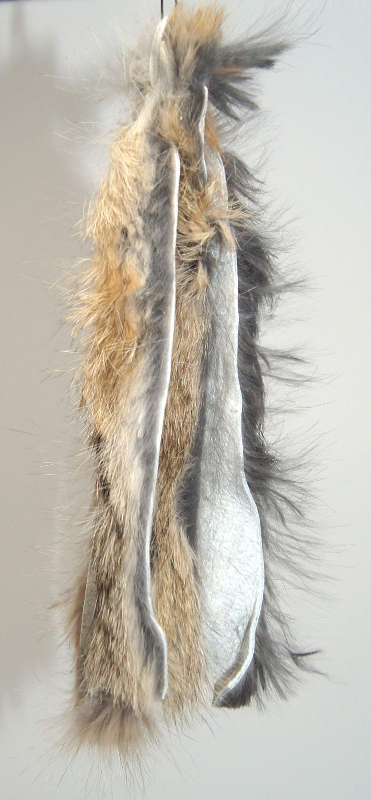 Coolcybercats Ribbon, Leather And Fur Attachment Cat Toys - Fit Wildcat And Popular Bird And Catcher Type Wands/Poles (Rabbit Fu