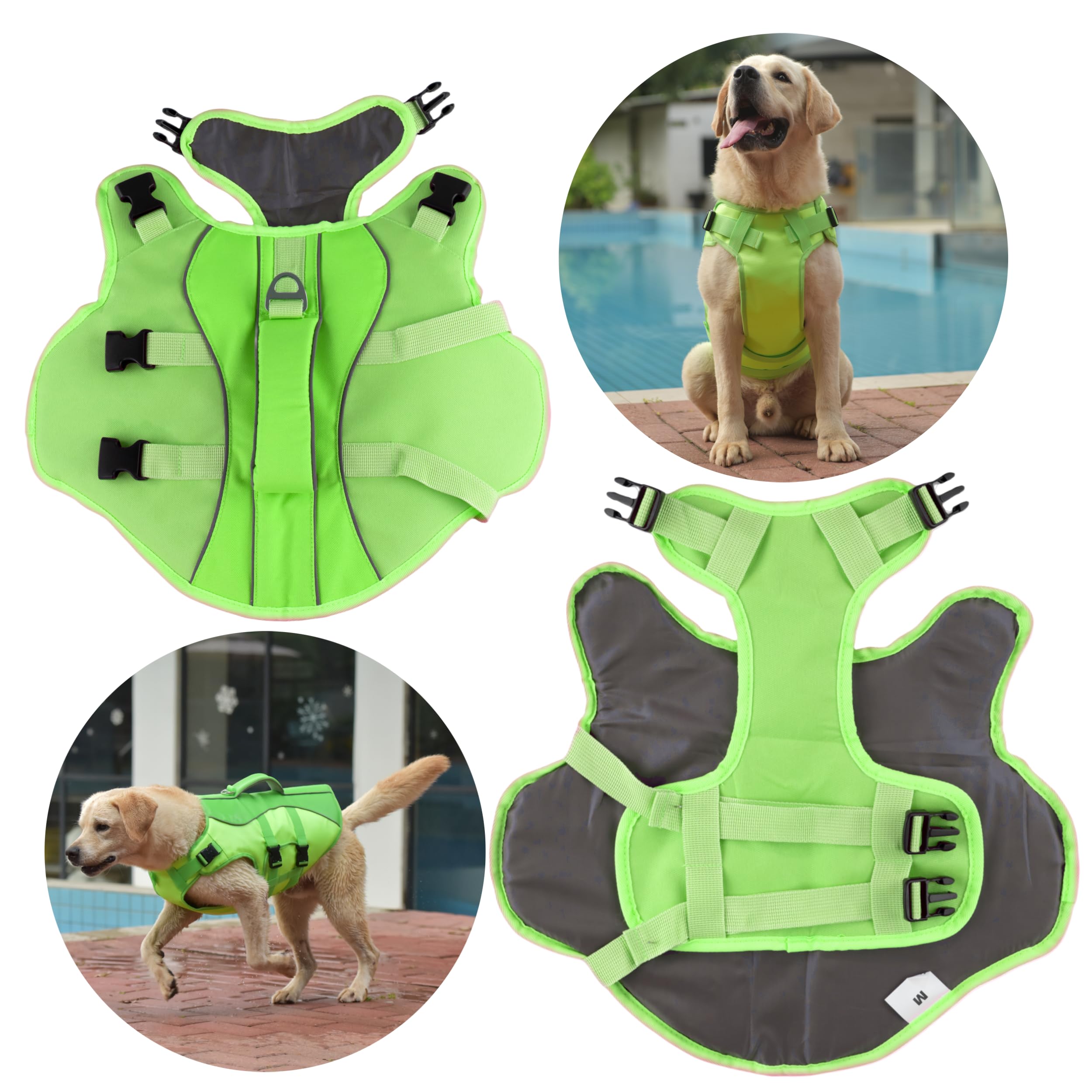 Petdsh Dog Life Jacket Small, High Flotation Dog Life Vest For Swimming Boating, Reflective Puppy Lifejacket With Superior Buoya
