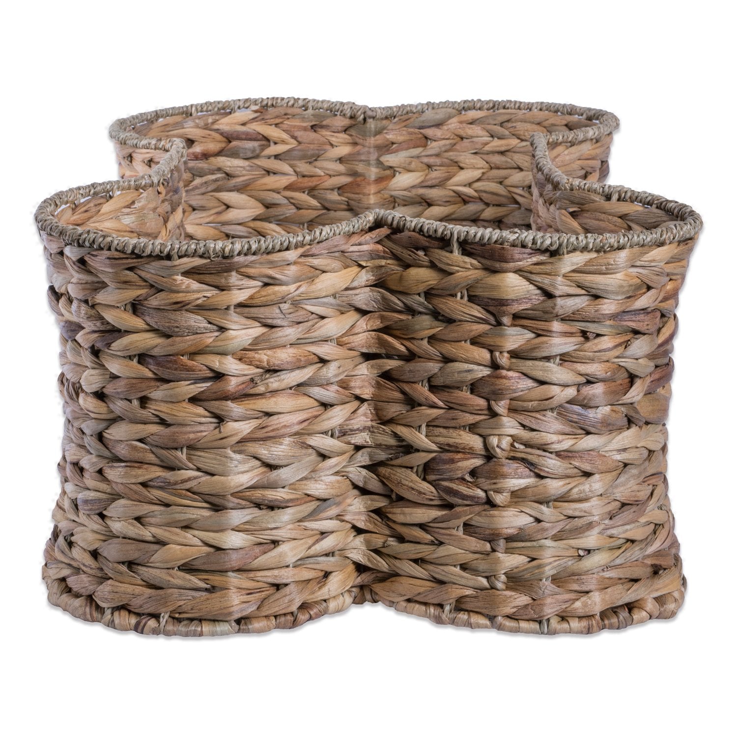 Bone Dry Pet Storage Collection Bone Shape Hyacinth Toy Basket, Natural, Large