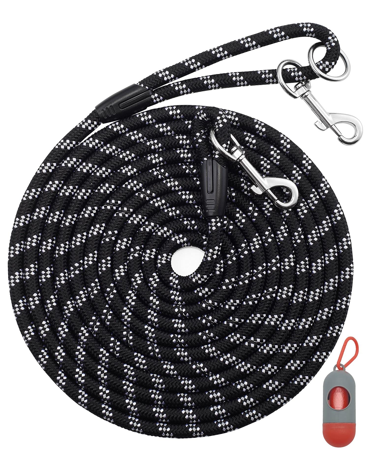 Long Rope Leash For Dog Training 16Ft 30Ft 50Ft 100Ft, Reflective Threads Check Cord Recall Training Agility Dog Lead For Large Medium Small Dogs, Dog Tie-Out Cable For Playing, Camping, Or Backyard