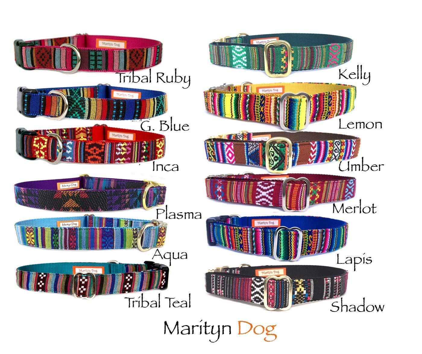 Martingale Dog Collar Personalized Id Laser Engraved Silver Gold Metal Black Plastic Buckle