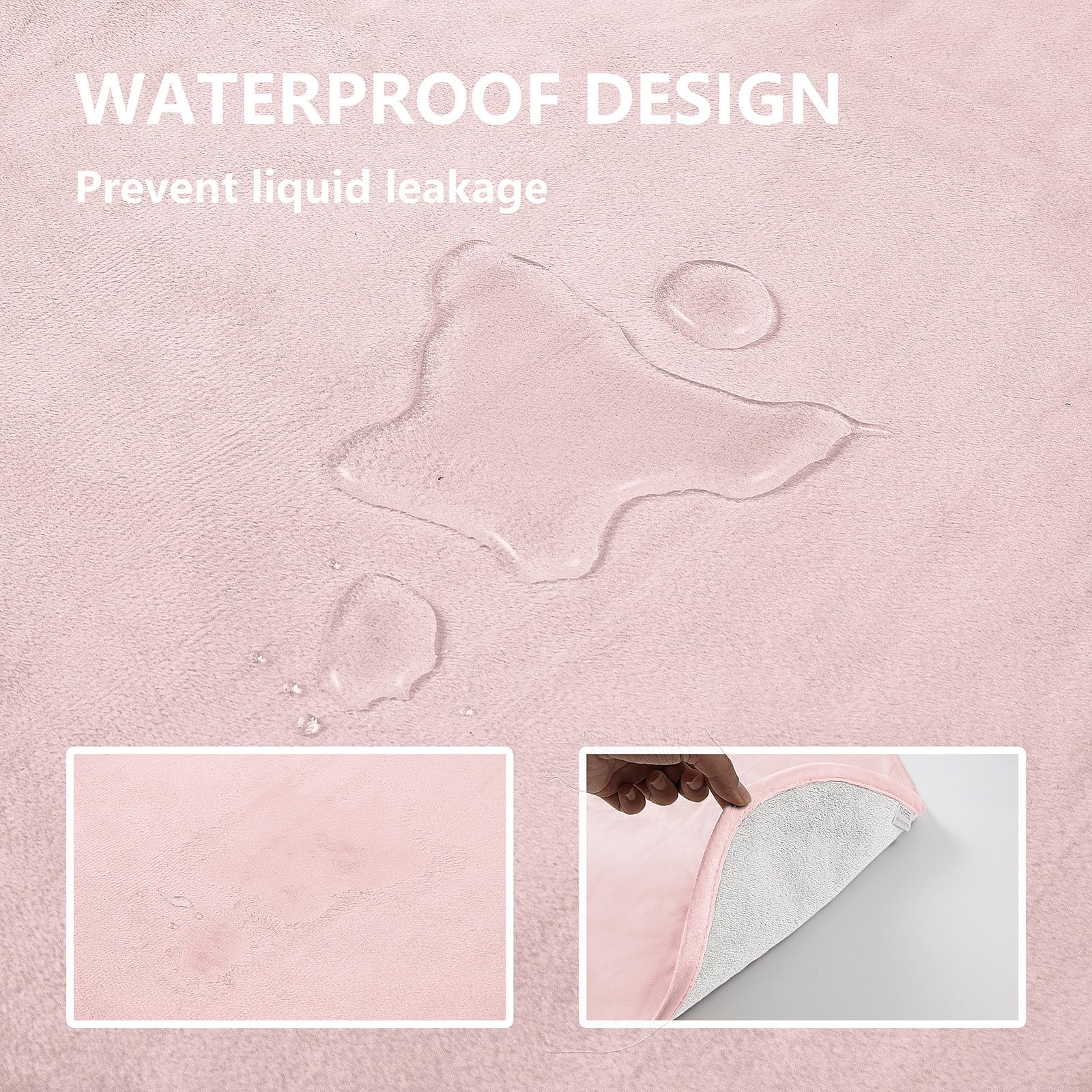 Waterproof Blanket For Bed Protection, Washable Dog Blankets For Couch, Soft Reversible Pet Throw Furniture Protector Cover For