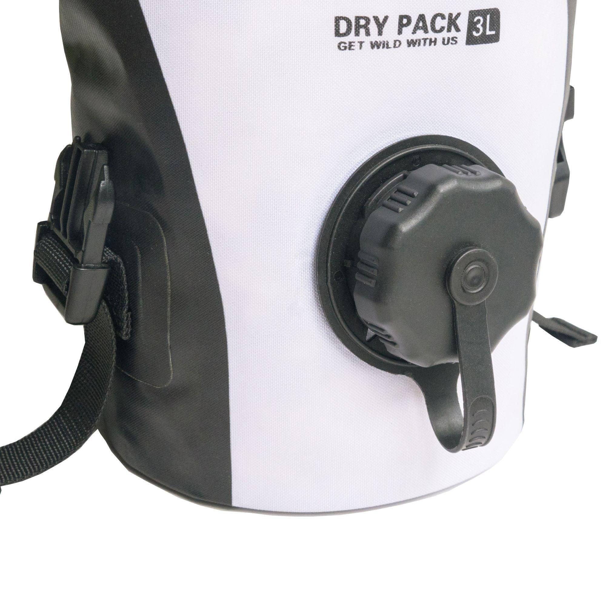 DOG HELIOS Grazer' Waterproof Outdoor Travel Dry Food Dispenser Bag, 3L, Yellow