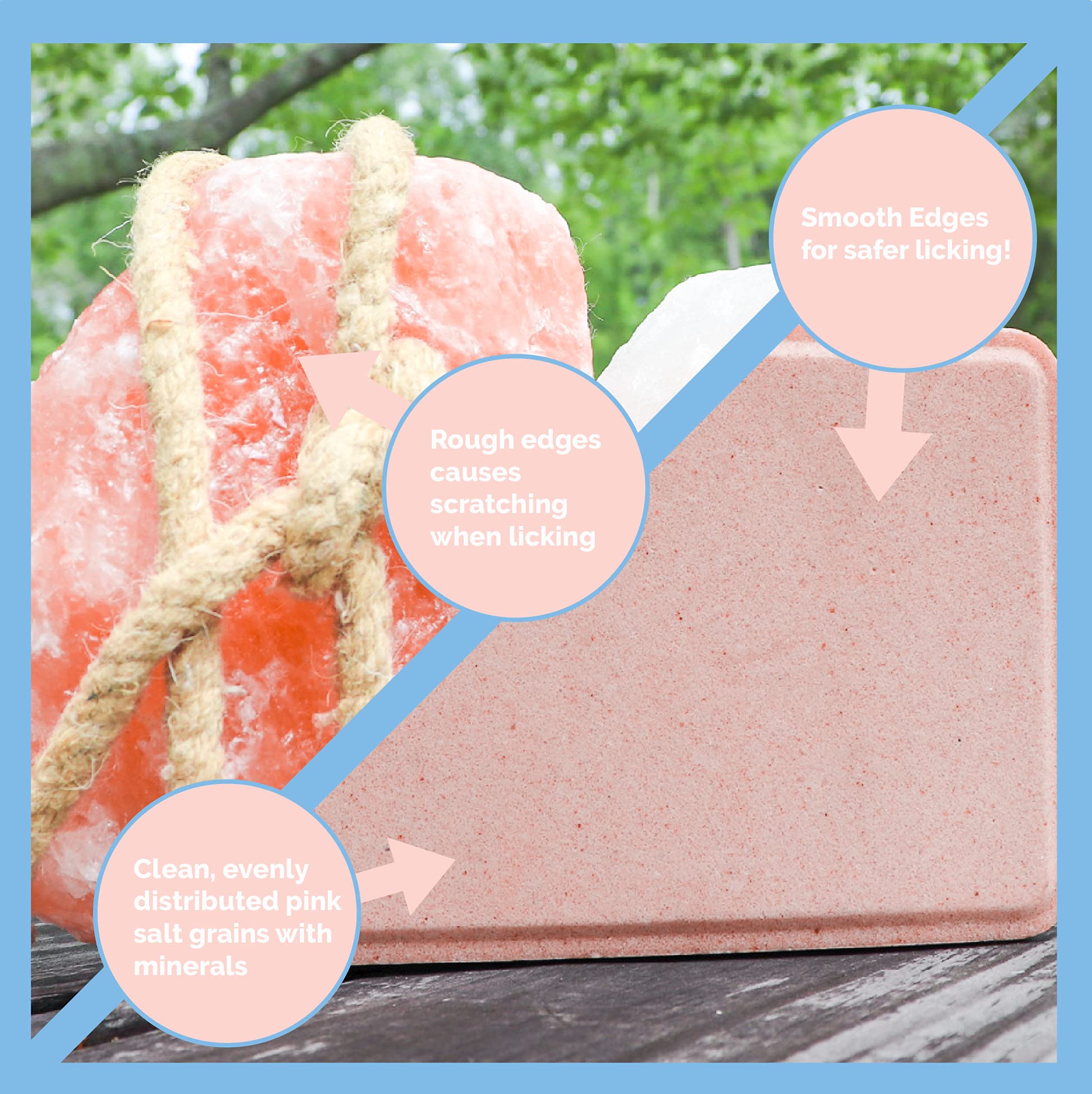 Himalayan Secrets® Compressed Pink Himalayan Salt Lick for Livestock - 11LB (5KG) Natural Feed Salt Block