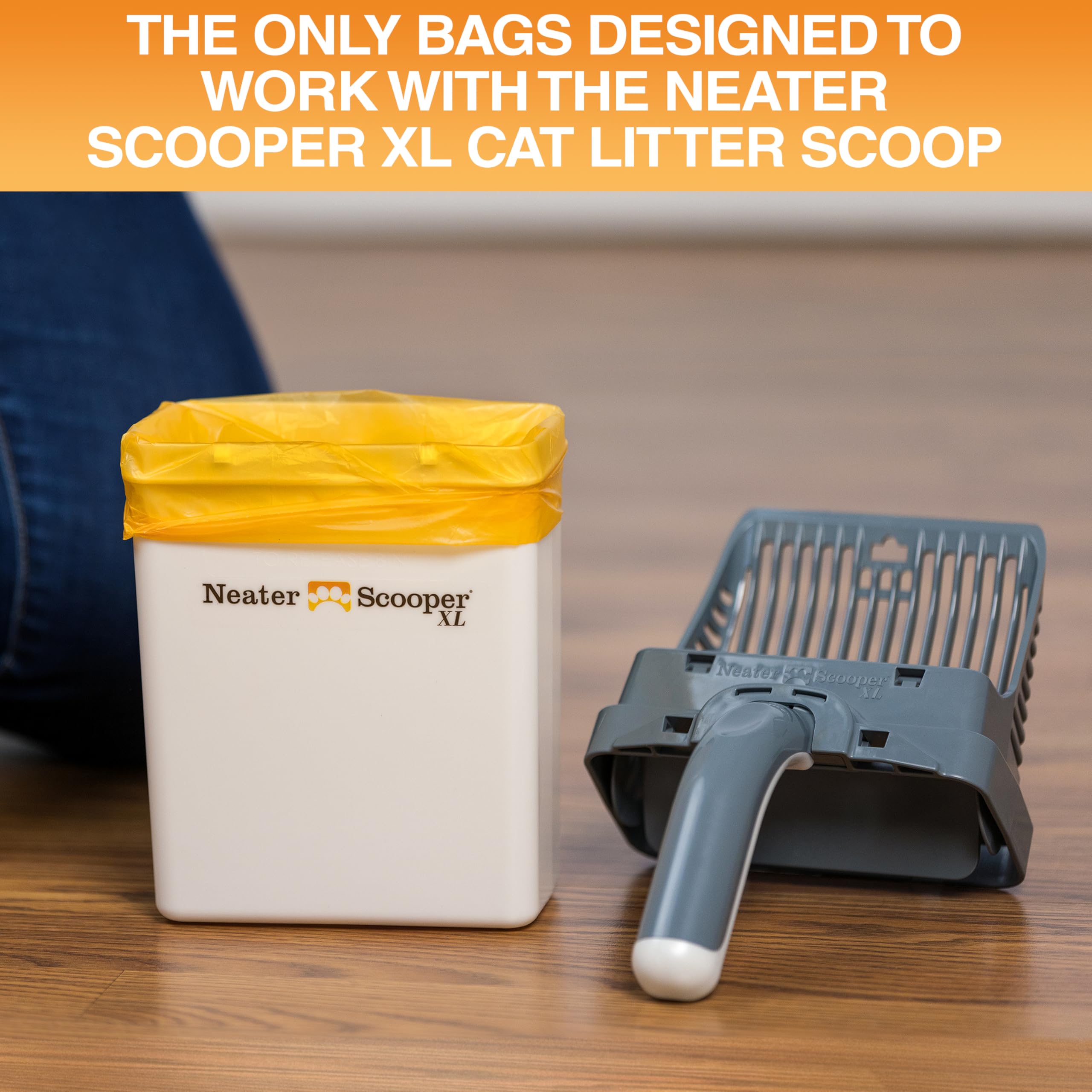Neater Pets Neater Scooper Xl Size Extra-Capacity Waste Bags, Refill Bags For Neater Scooper Xl Cat Litter Scoop, Lavender Scent