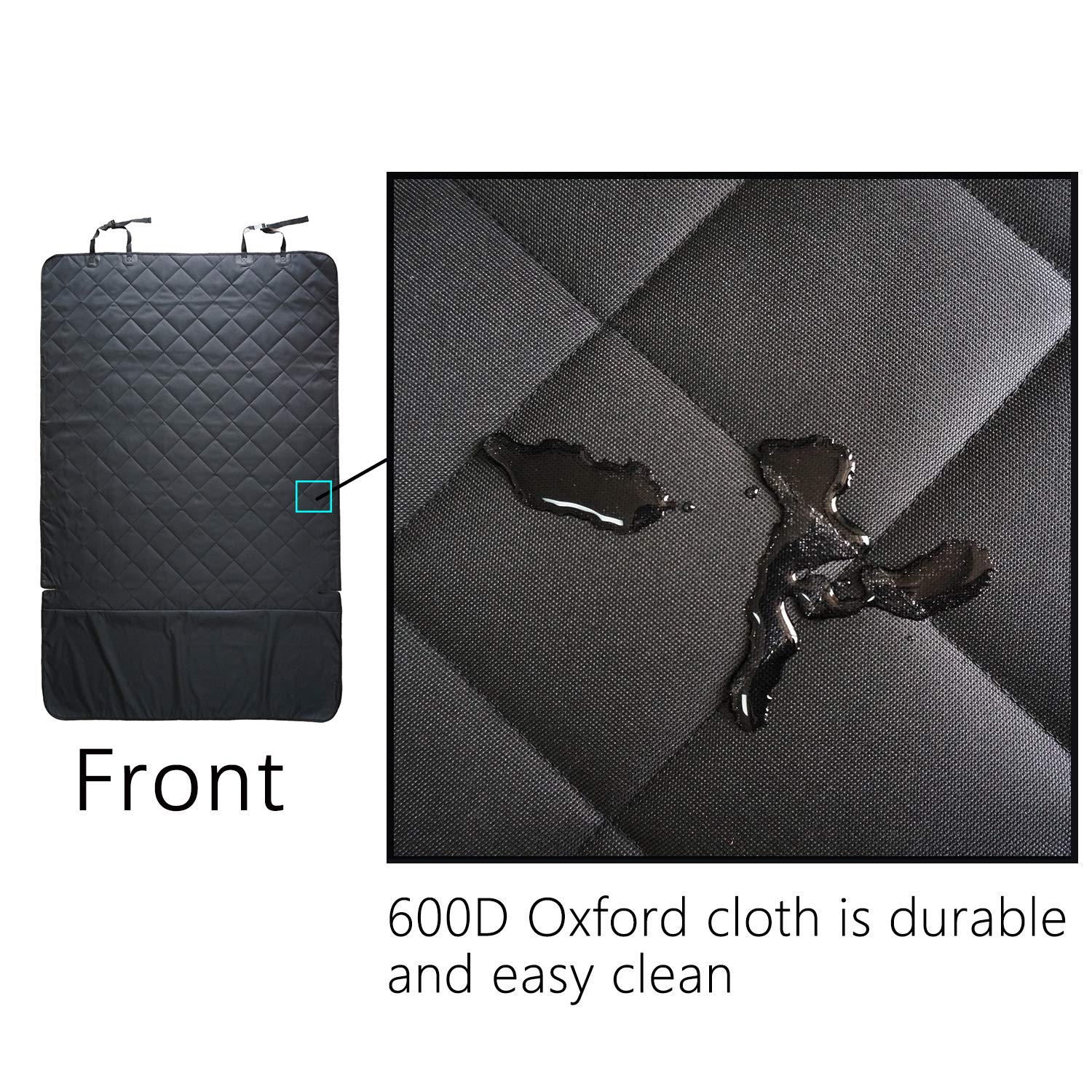 NOBER Pet Cargo Liner Cover for Dogs SUV Cars Waterproof Non Slip Universal Fit with Bumper Flap Extra Large