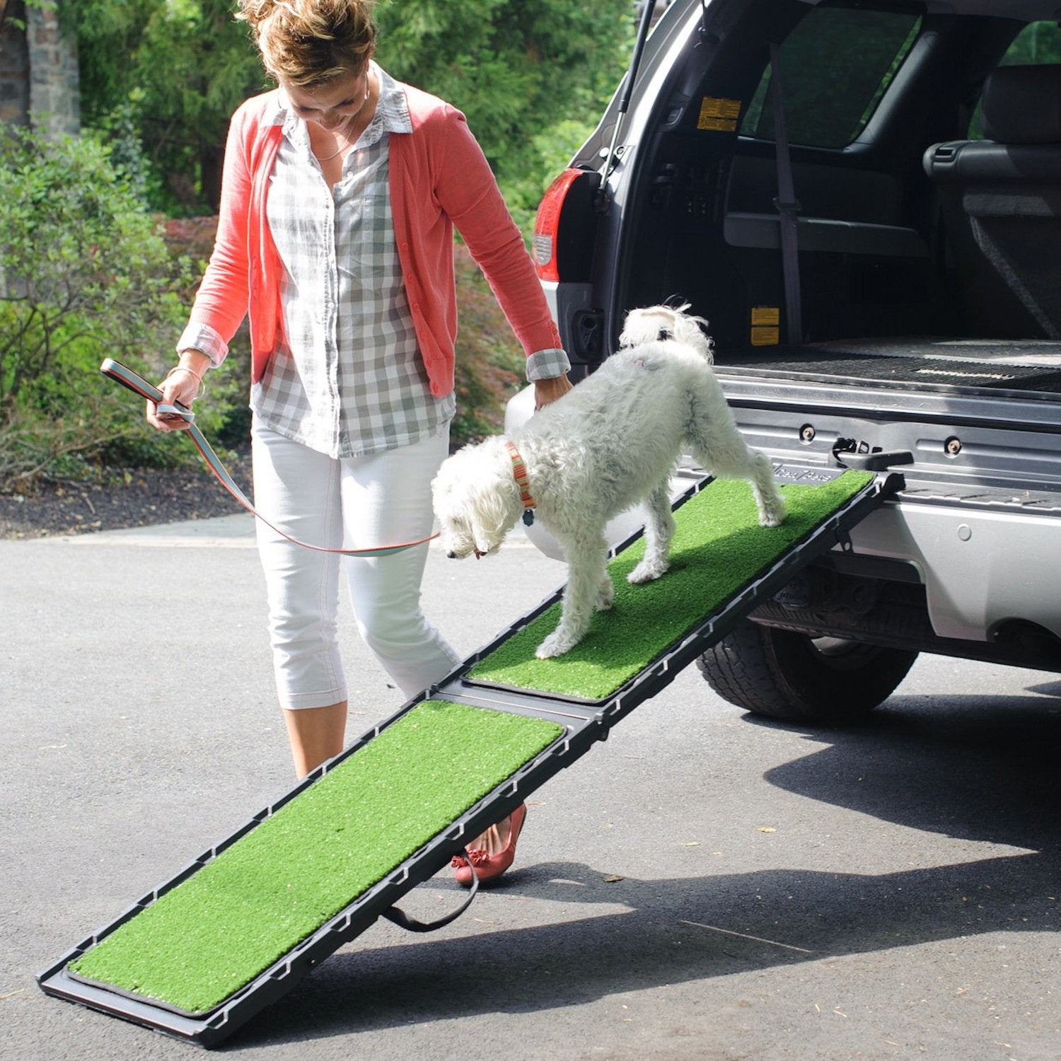 Gen7Pets Natural Step Ramp for Vehicles, 72" Green Blend, Model G7572NS