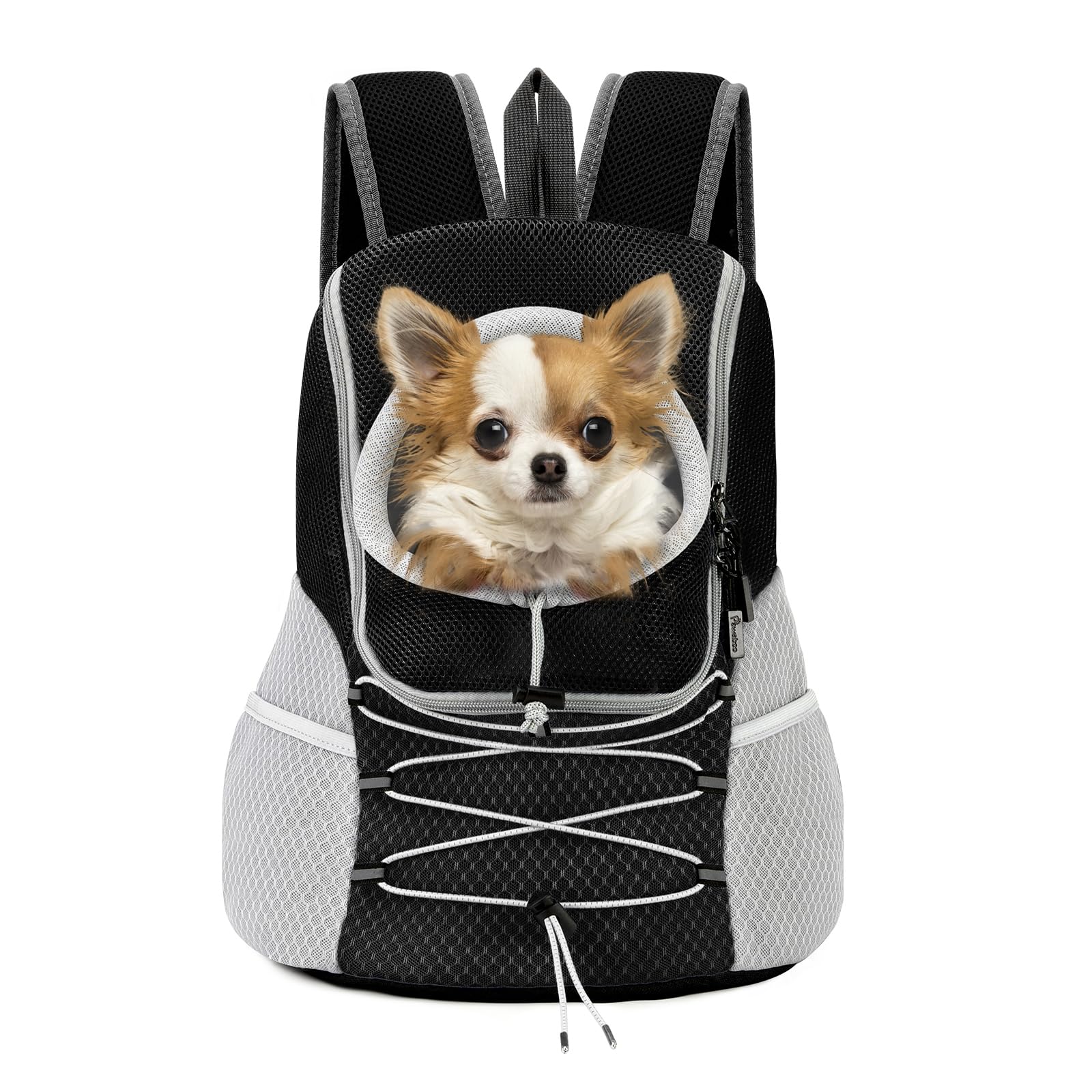 Pawaboo Pet Dog Carrier Backpack, Puppy Dog Travel Front Carrier for Small Medium Dogs Cats, Adjustable Breathable Dog Carrying 