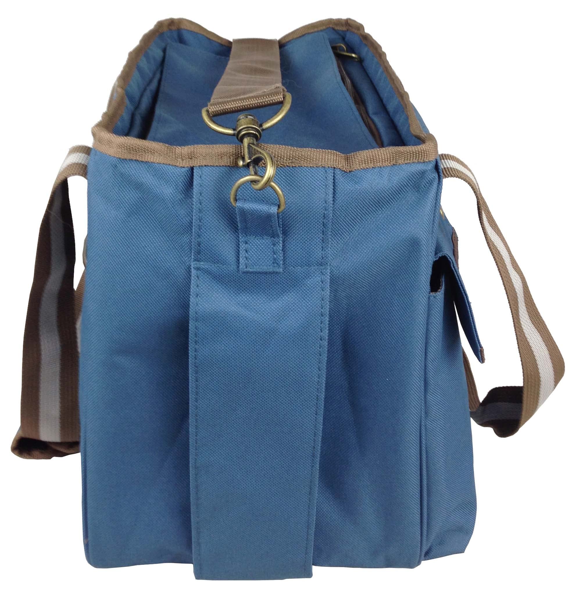 Pet Life Dual-Pocketed Fashion Airline Pet Carrier With Included Shoulder Straps And Dual-Top Mesh Zippers - Dog Carrier For Small And Medium Dogs