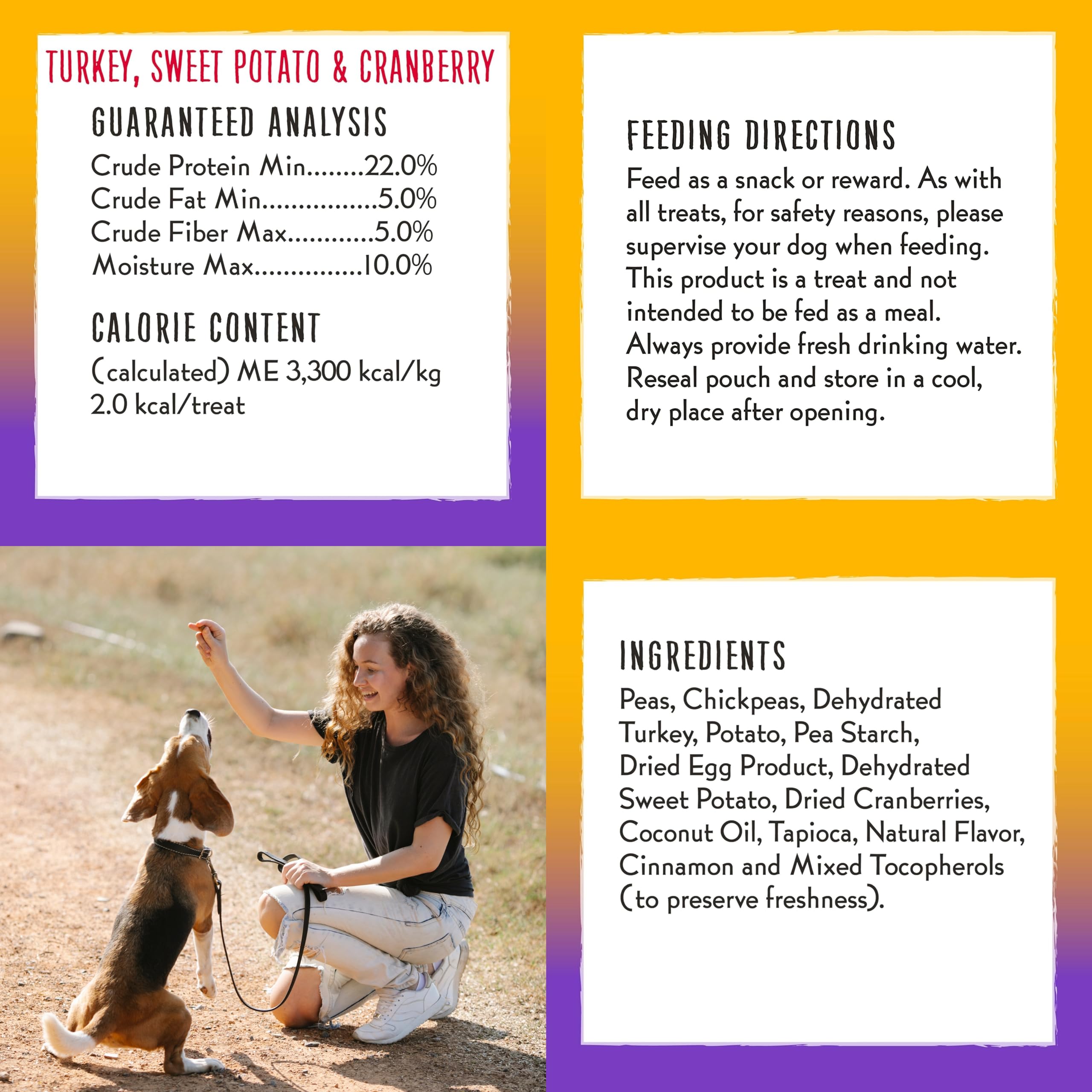 Charlee Bear Dog Training Treats for Small, Medium & Large Breeds, Crunchy Low Calorie Grain Free Dog Treats, USA Made, Three Fl