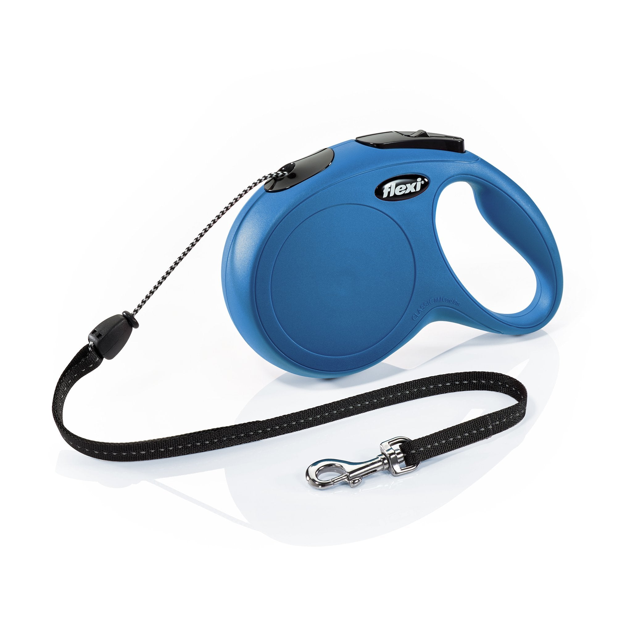 Flexi New Classic Retractable Dog Leash (Cord), 26 ft, Medium, Blue