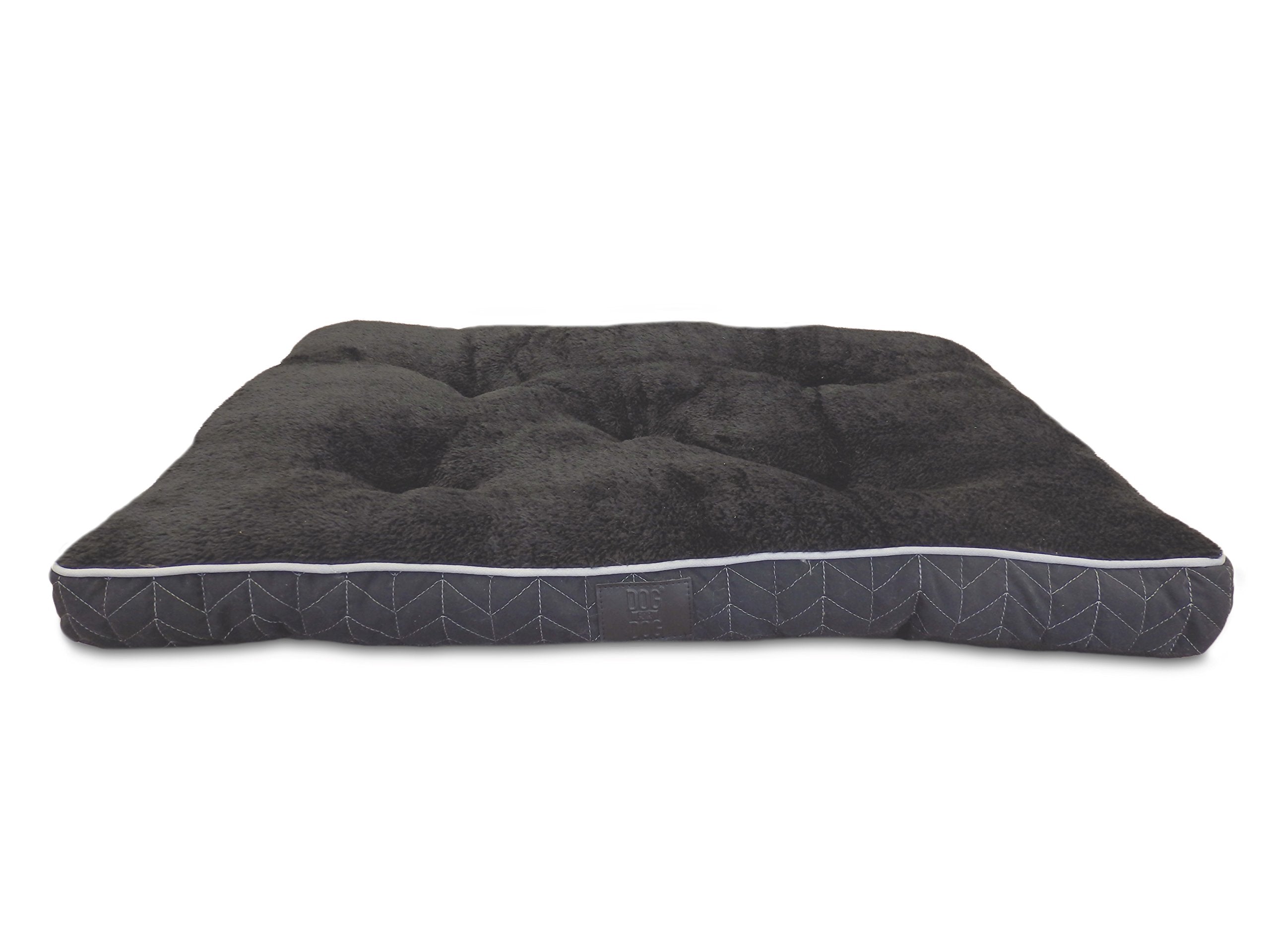 Dog For Dog DFD520BLACK Herringbone Quilted Medium Crate Mat