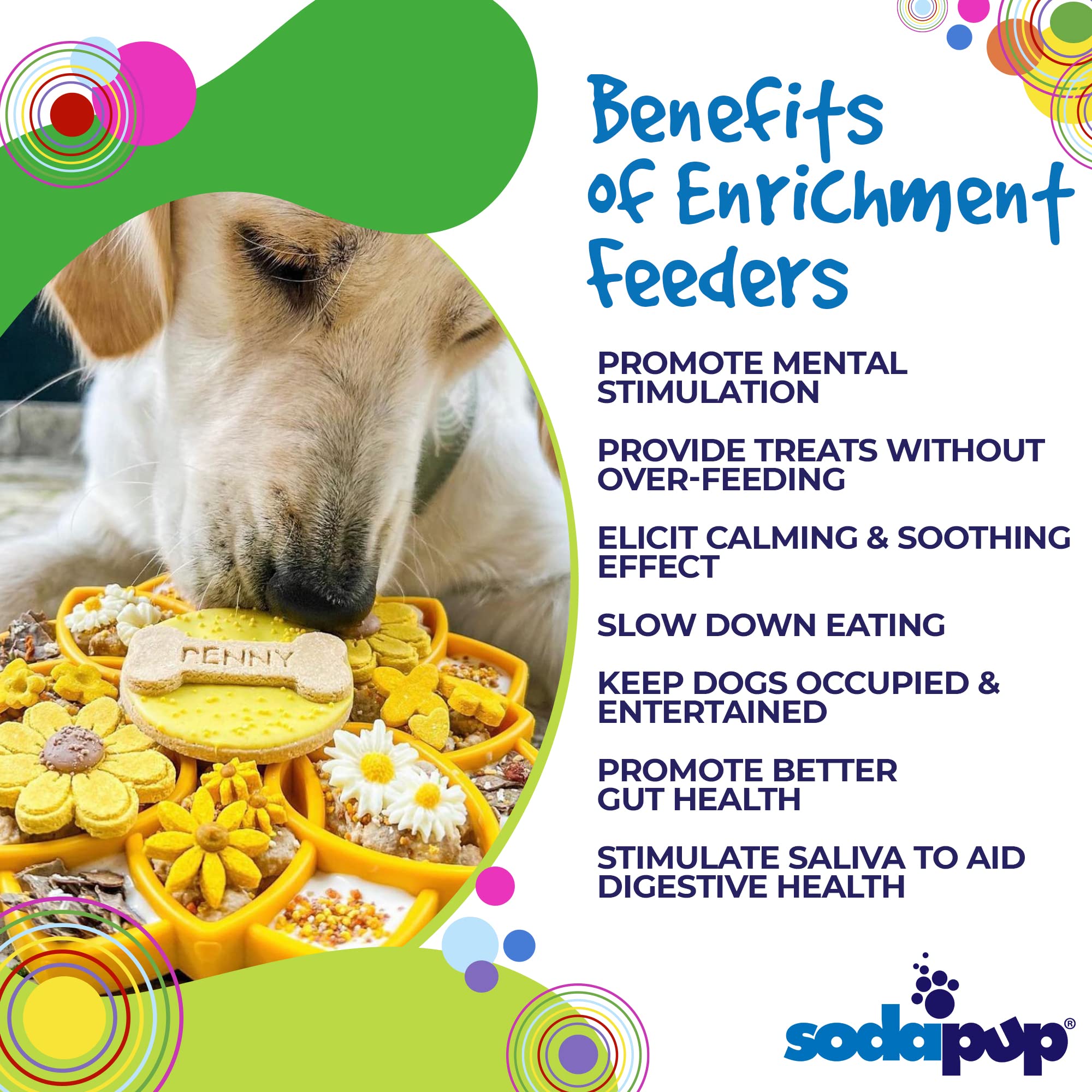 Mandala Design eTray Enrichment Tray for Dogs