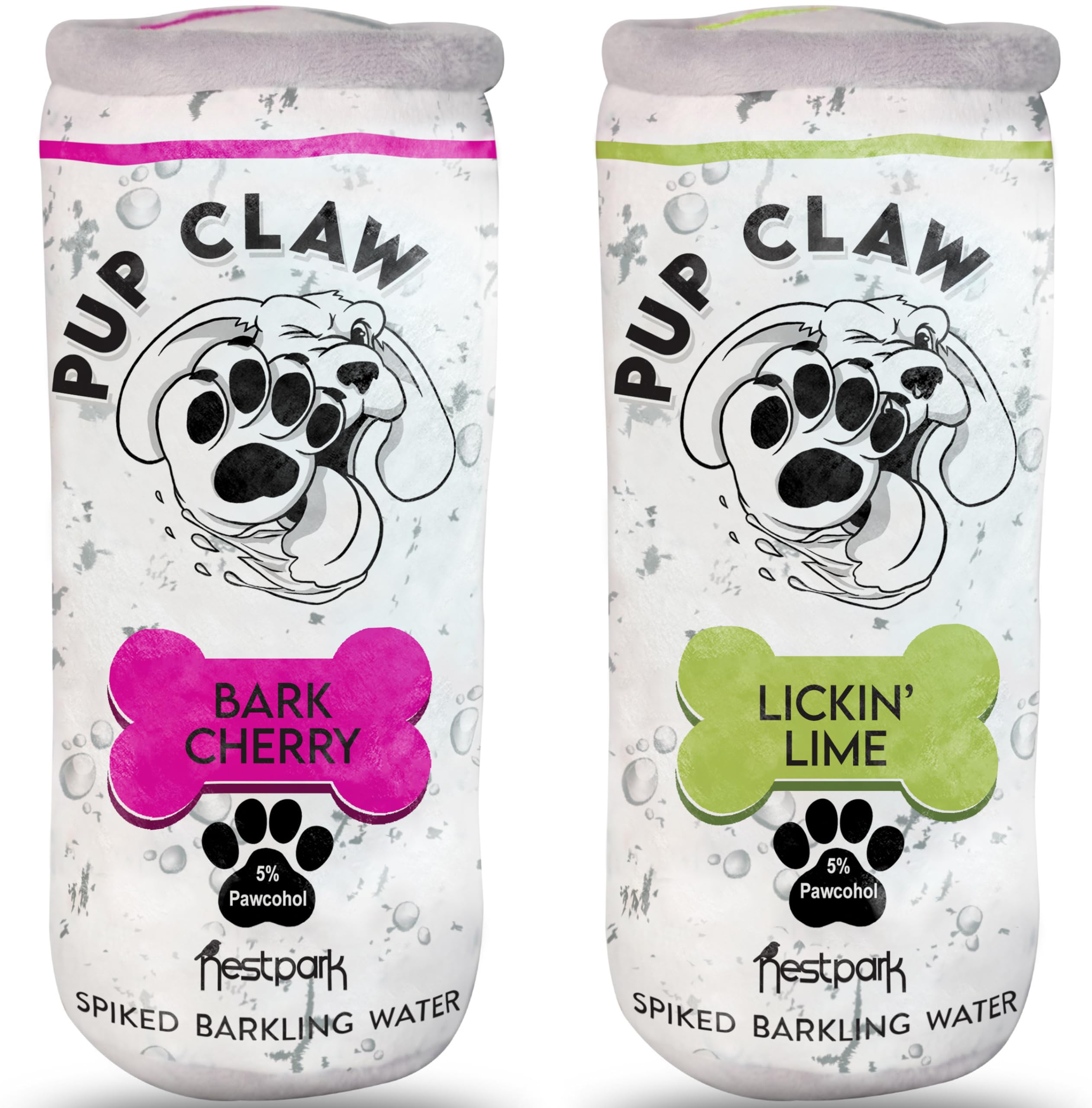 Nestpark Pup Claw Dog Toys - Funny Cute Plush Dog Toys With Squeaker - Parody Dog Toy (2 Pack) (Original Pack)