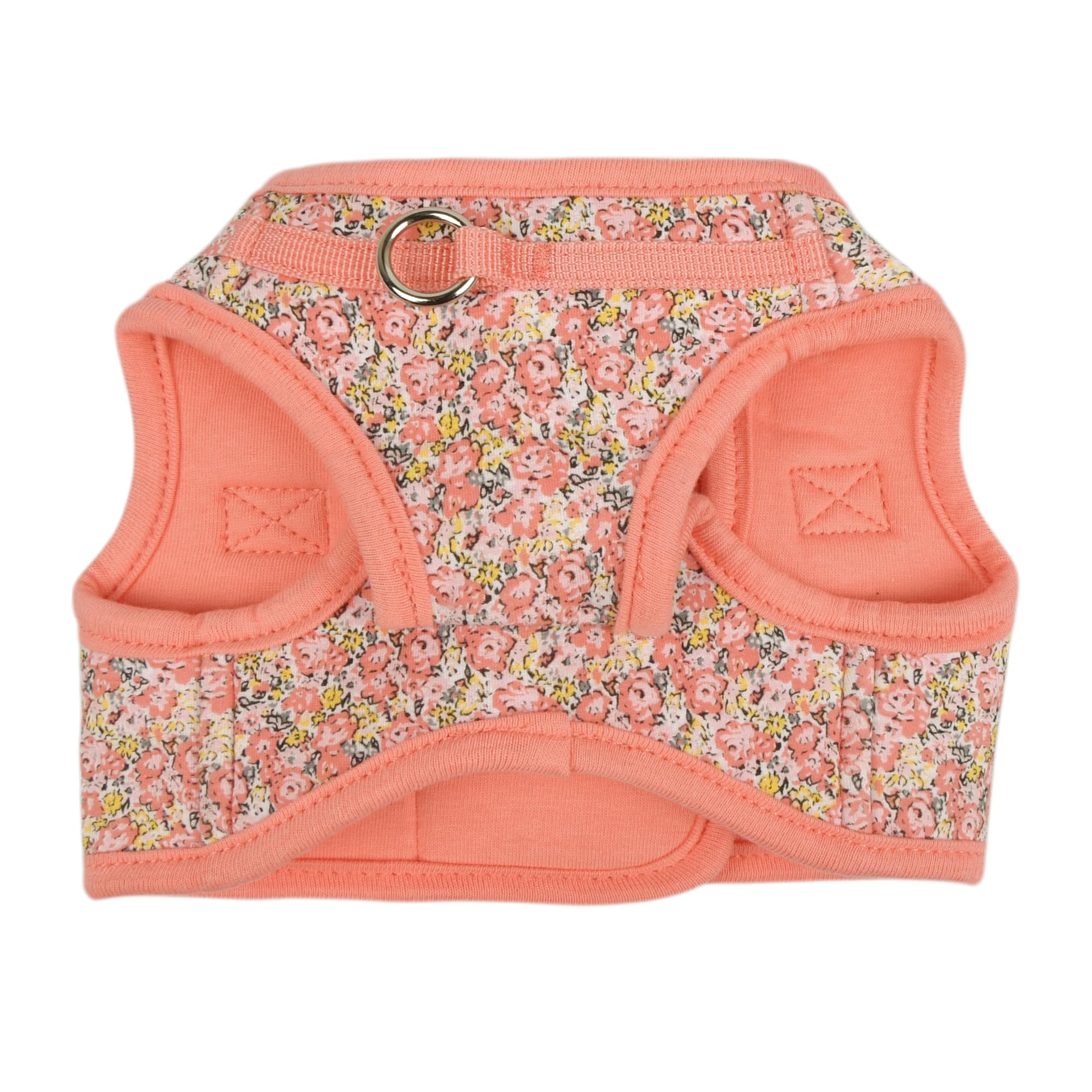 Puppia Kealoha Dog Vest Harness B (Step-In) Fashionable Flower Pattern Spring Summer Harness For Small And Medium Dogs, Pink, X-