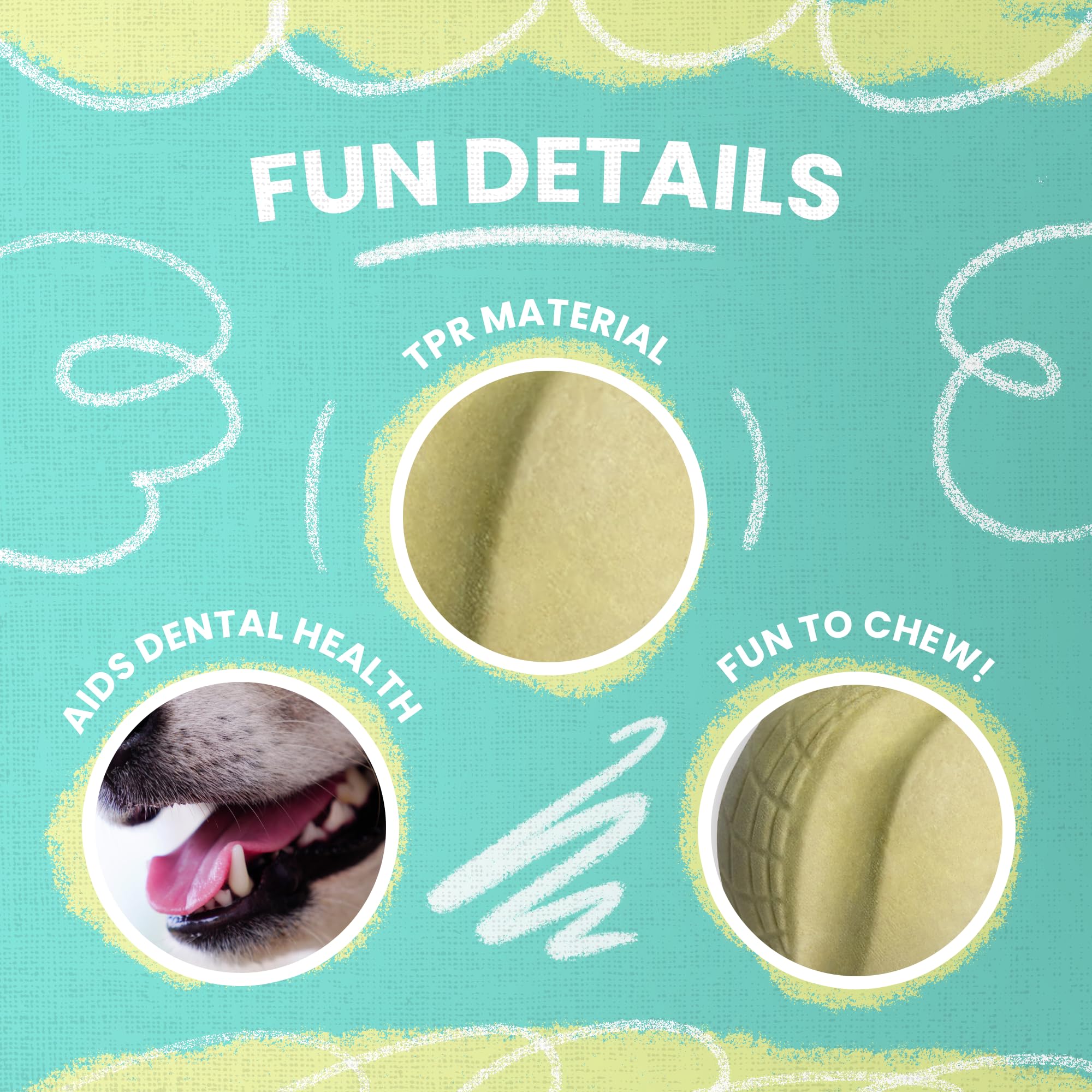 Snugarooz Sky Bounce Ball For Puppies – Yellow - 3 Inch Durable Rubber Ball - Ideal For Fetch And Playtime - Aids Dental Health - Eco Friendly