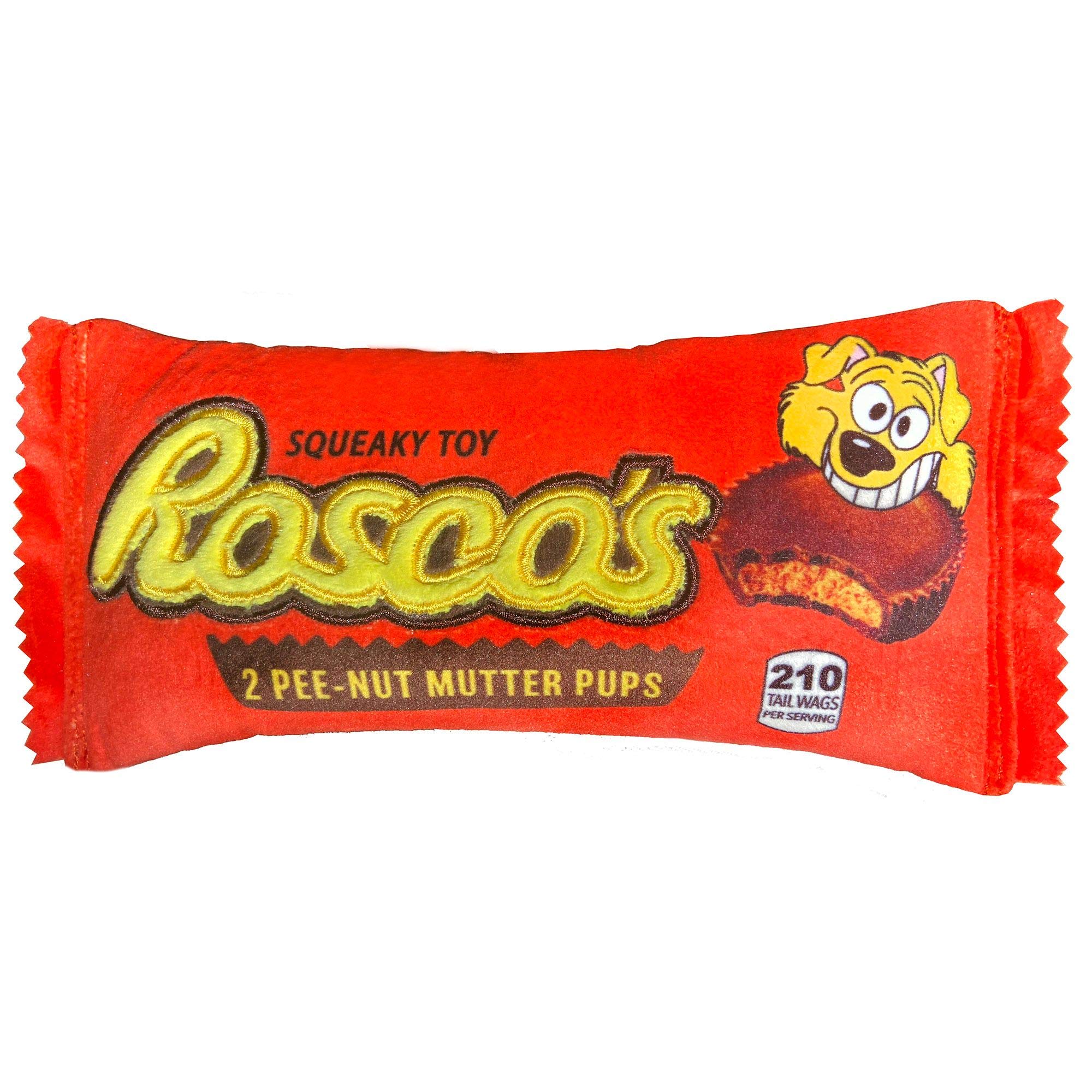 Huxley & Kent For Dogs | Roscos (Large) | Power Plush Dog Toy With Squeaker
