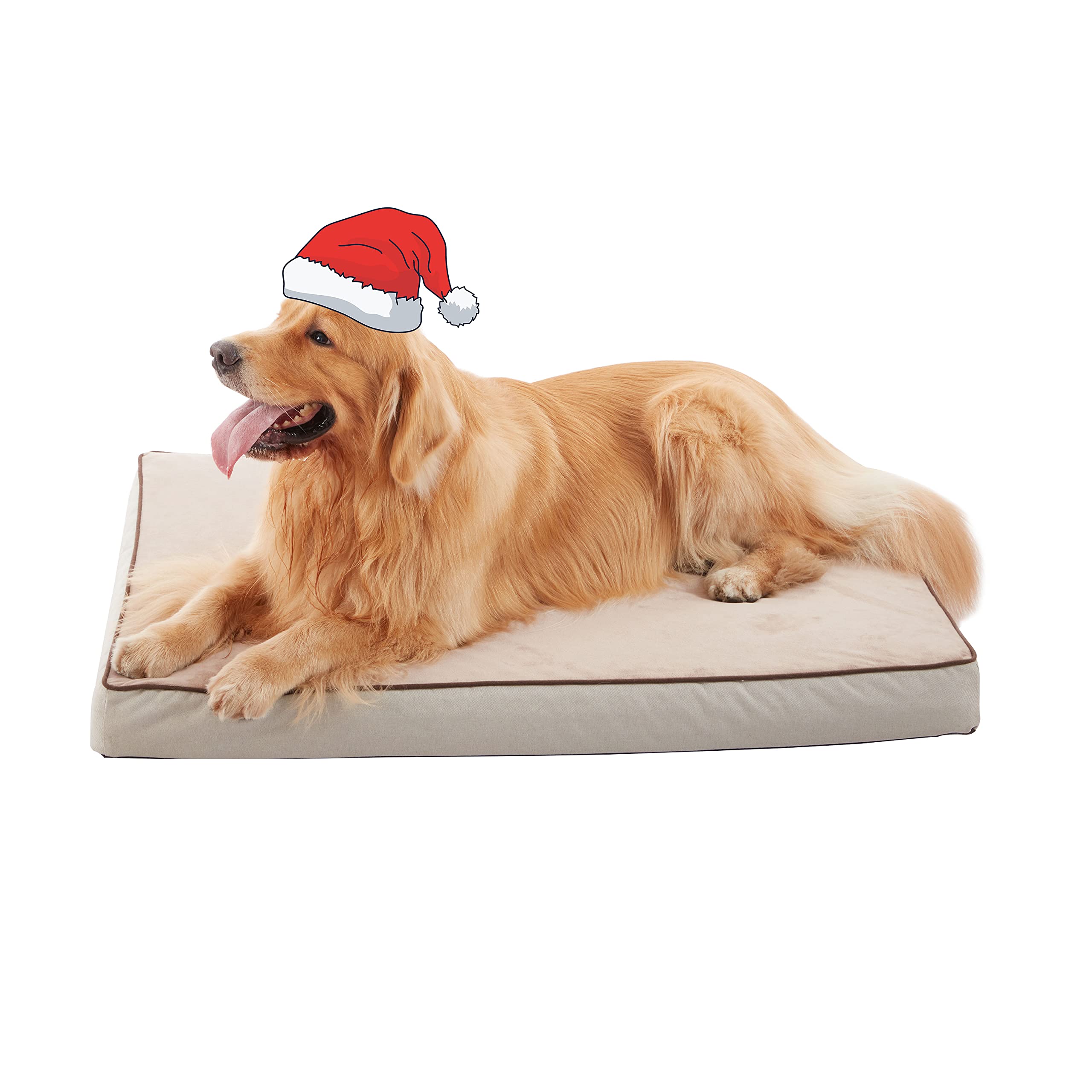Gohoo Pet Orthopedic Memory Foam Dog Bed, Cooling Dog Beds For Medium/Large Dogs -Waterproof Pet Bed For Crate With Removable Wa