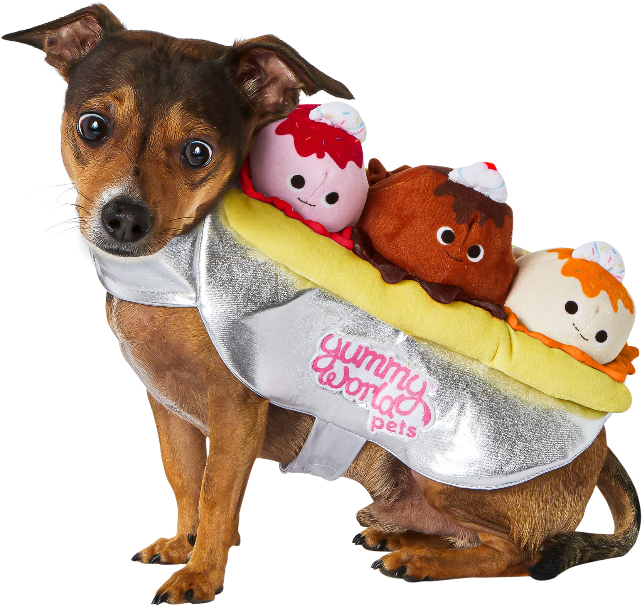 Rubie'S Yummy World Banana Split Pet Costume, As Shown, Large
