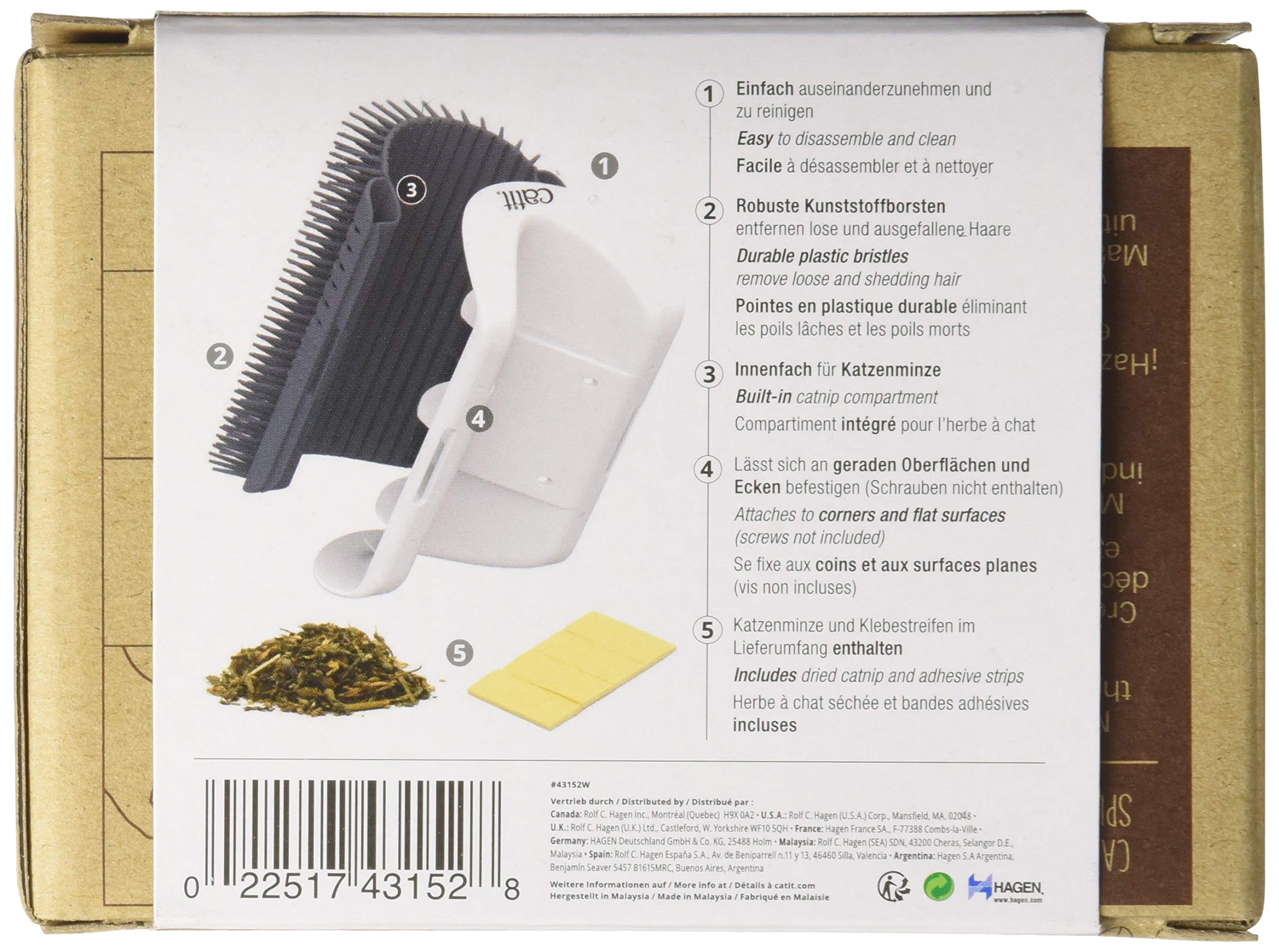 Catit Senses 2.0 Self Grooming Cat Brush And Interactive Cat Toy