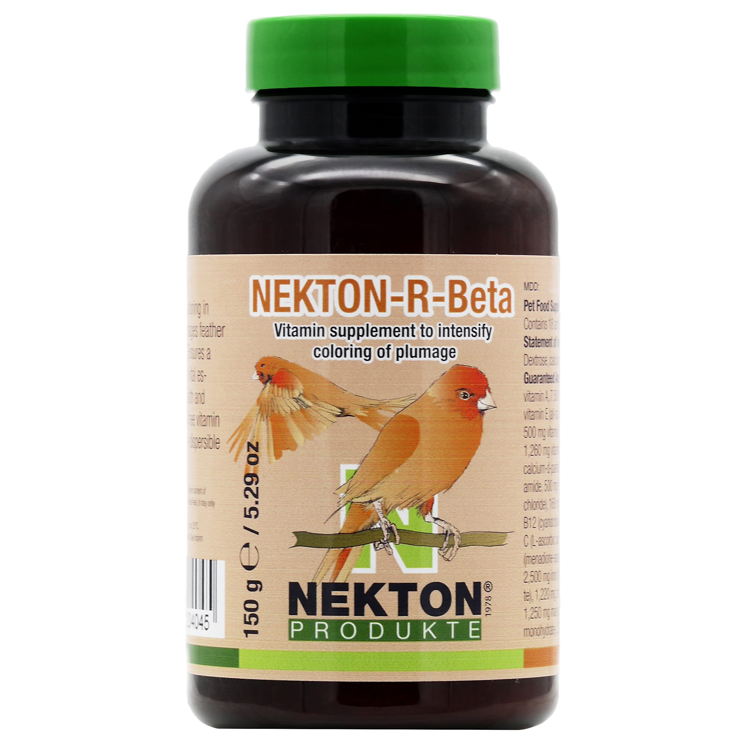 Nekton R-Beta Enhances Pink Color in Birds, 150g / 5.29oz
