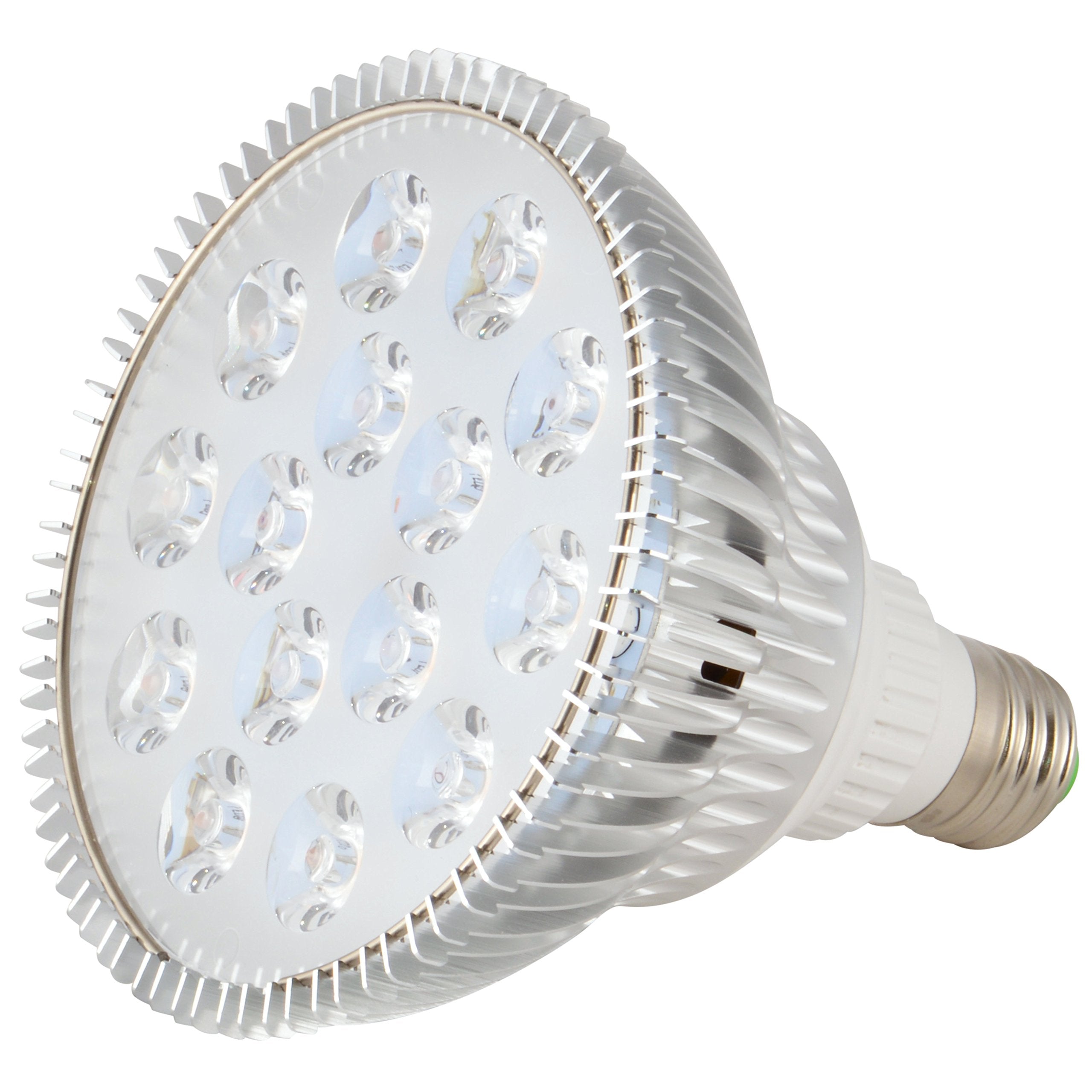 ABI LED Aquarium Light Bulb, 12W, Glass, Royal Blue & White, Model GR-PAR38-12W-BW, for Freshwater & Saltwater Aquariums
