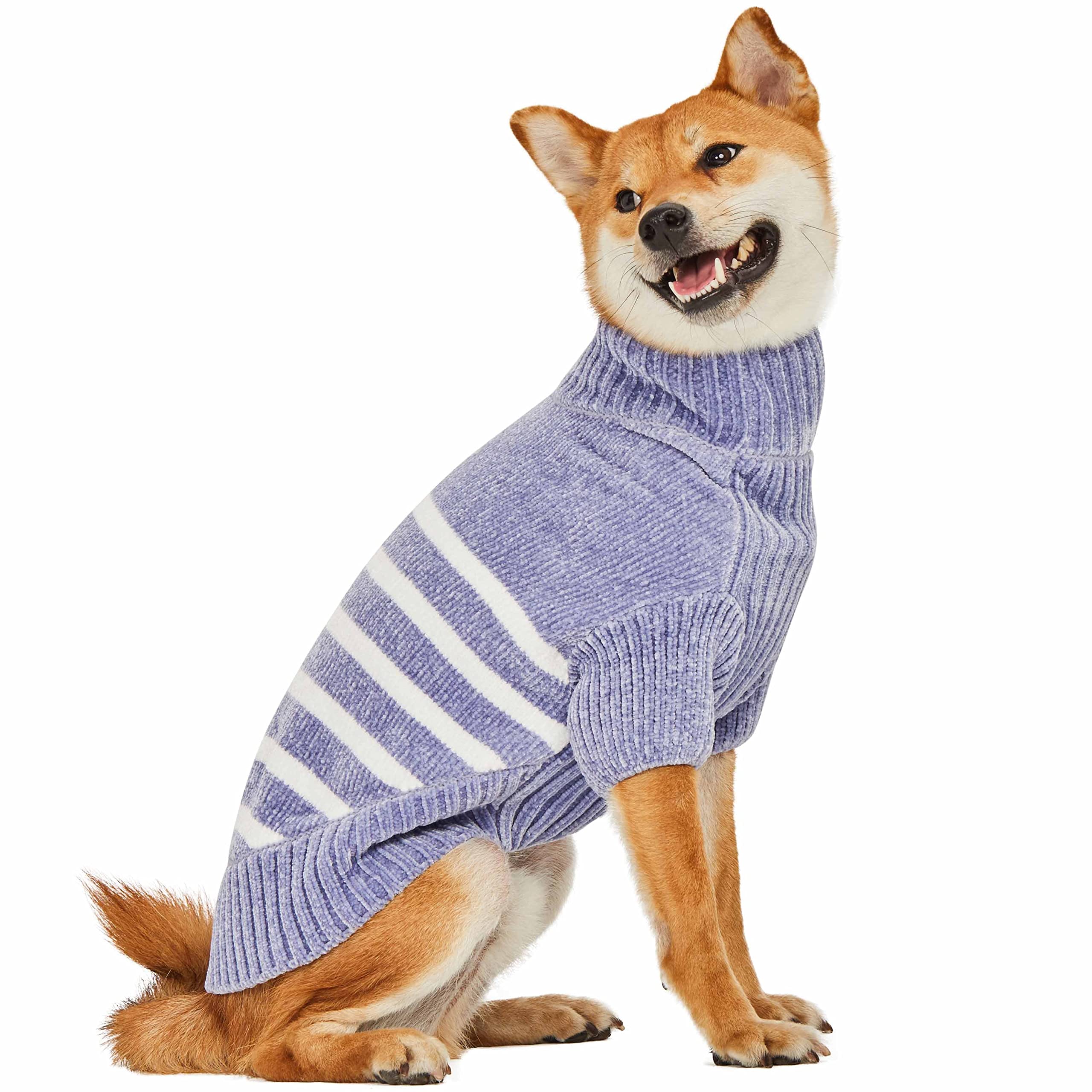 Blueberry Pet Ultra Soft Dog Sweater, Stonewash Blue, 10''- Warm Dog Coat for Winter, Coz Dog Sweaters, Small Dog Coat, Soft Dog