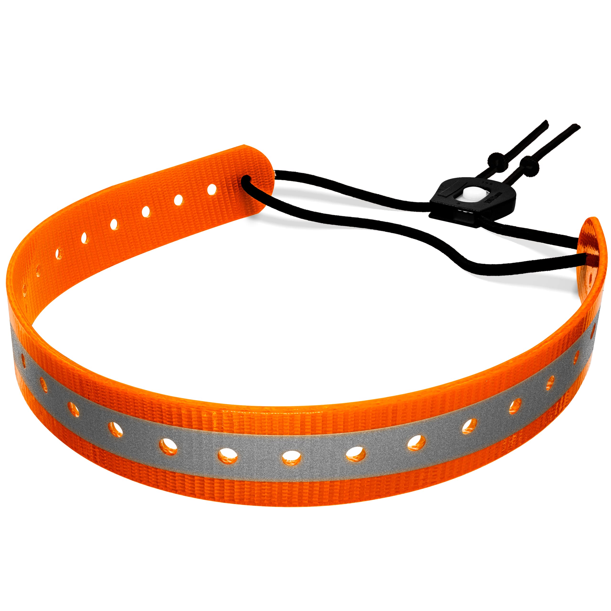 Replacement 1 Reflective Biothane Bungee Dog Collar Strap Orange - Compatible With E-Collar And Dogtra Remote Training Collars