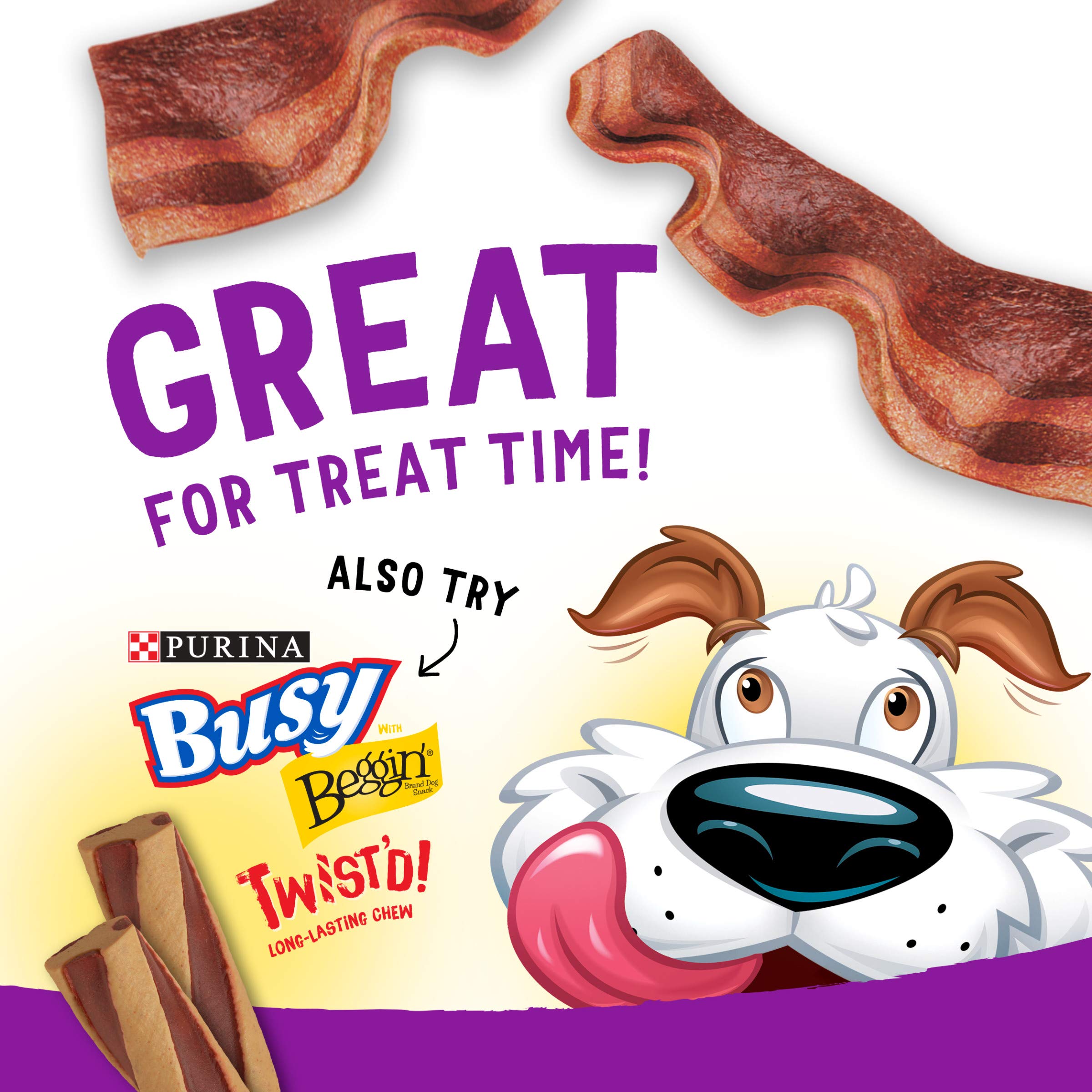 Purina Beggin Strips Dog Treats, Original With Bacon Flavor - 6 oz. Pouch