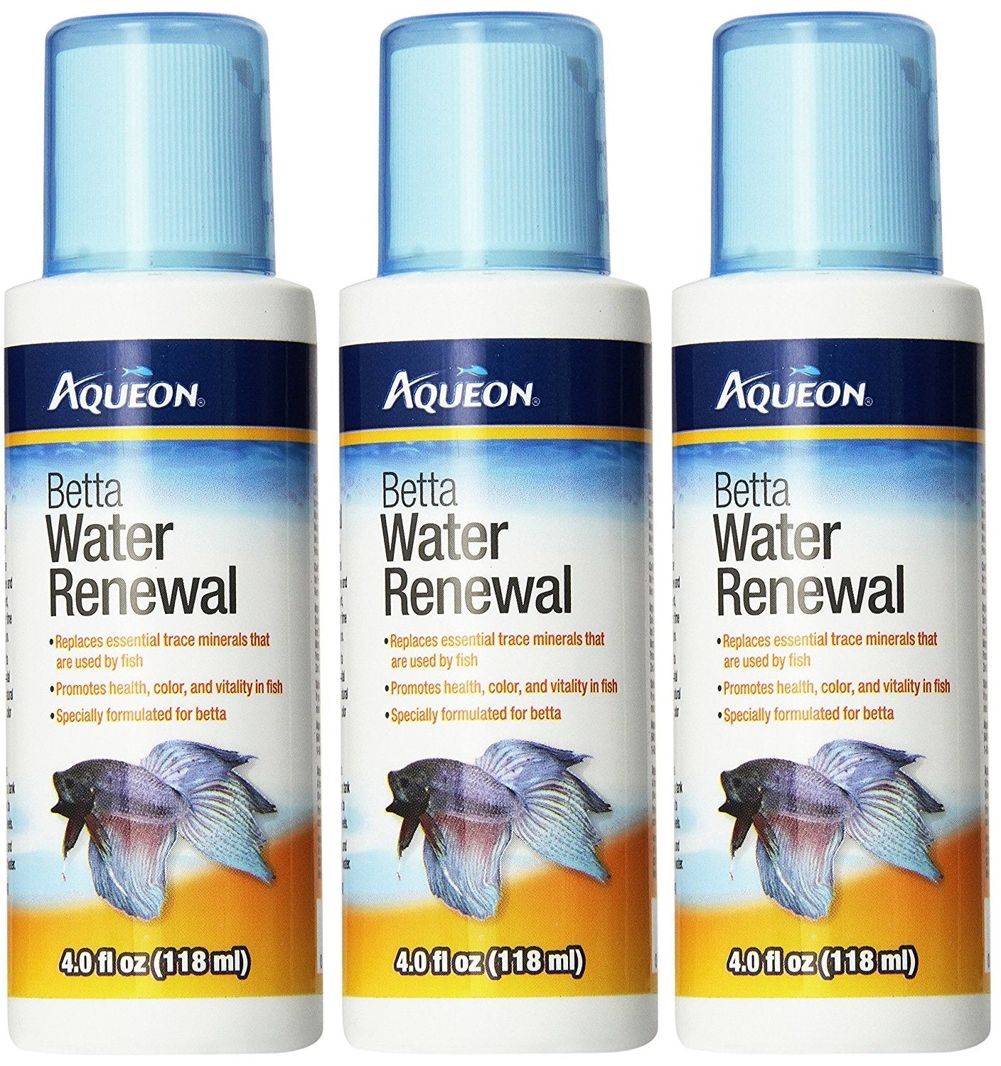 Aqueon (3 Pack) Water Renewal Betta, 4-Ounce