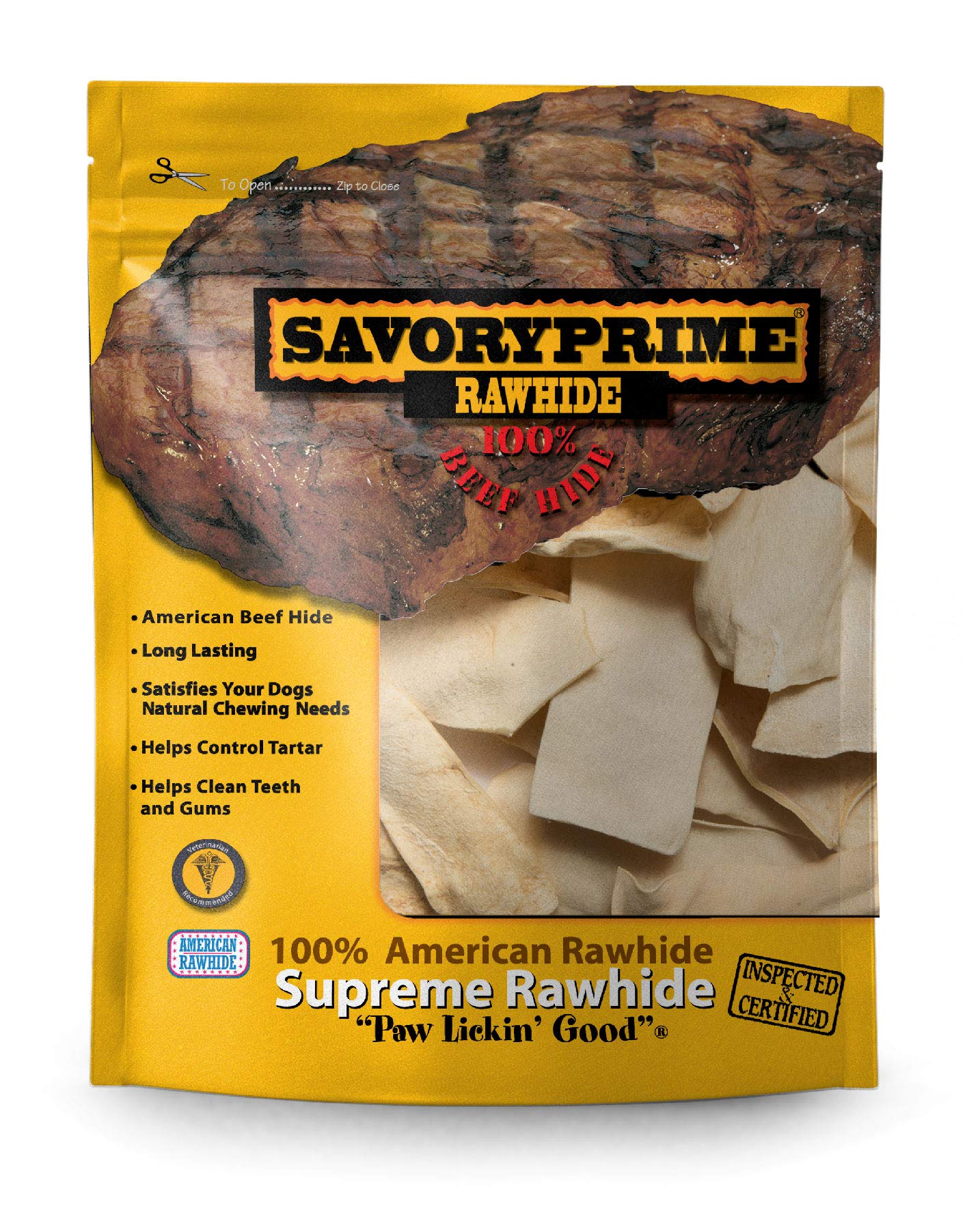 RAWHIDE CHIPS NAT 1# (Pack of 1)