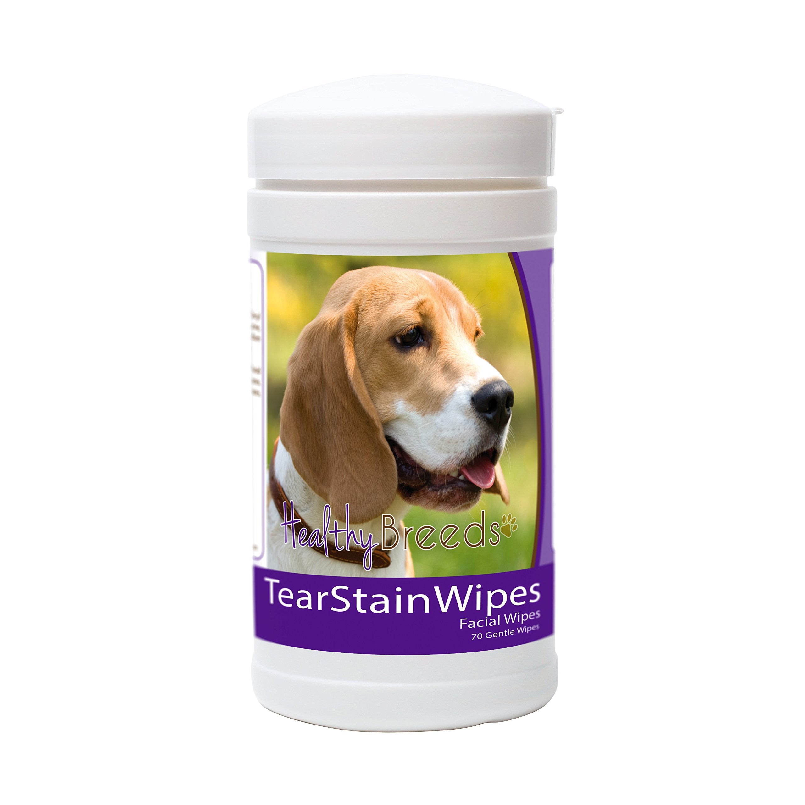 Healthy Breeds Beagle Tear Stain Wipes 70 Count