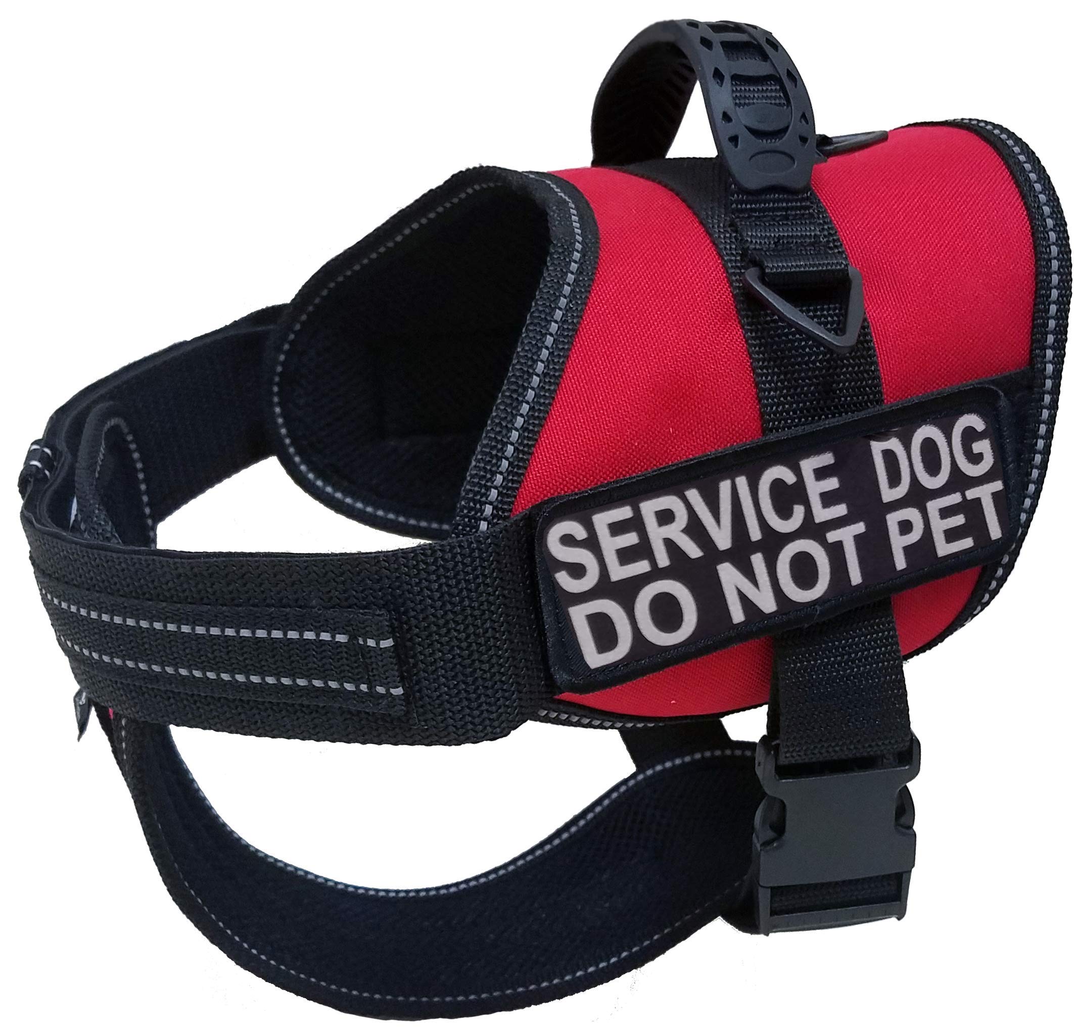 Activedogs Service Dog Vest Harness - Padded Air-Tech Dog Harness Service Dog Vest Reflective - No Pull Dog Harness For Large Dogs - Heavy-Duty Extra Large Service Dog Vest, Xl - Girth 29'-40', Red