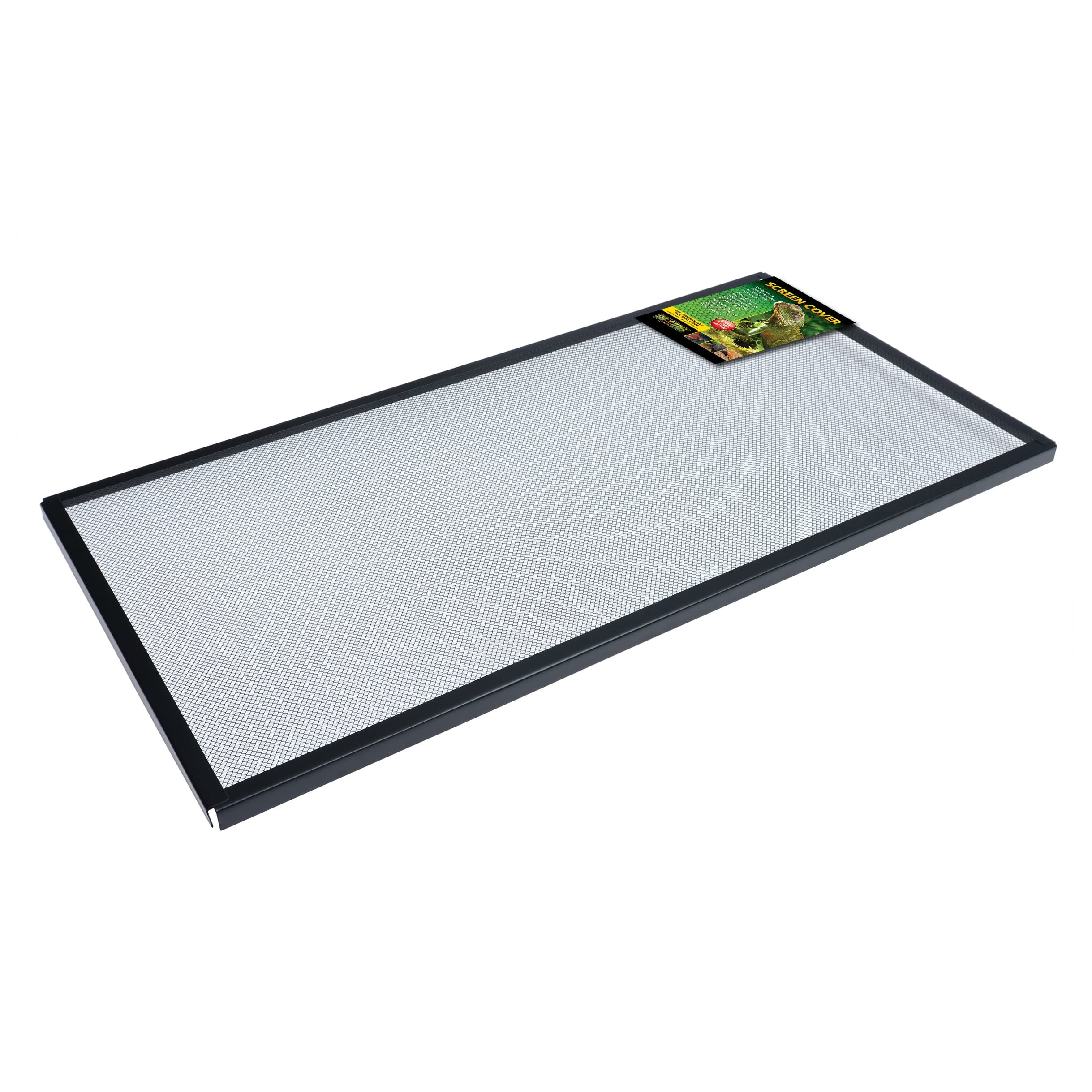 Exo Terra Screen Cover for 40 Gallon Tank, Black, 36" x 18", Model PT2716, Durable Glass Material