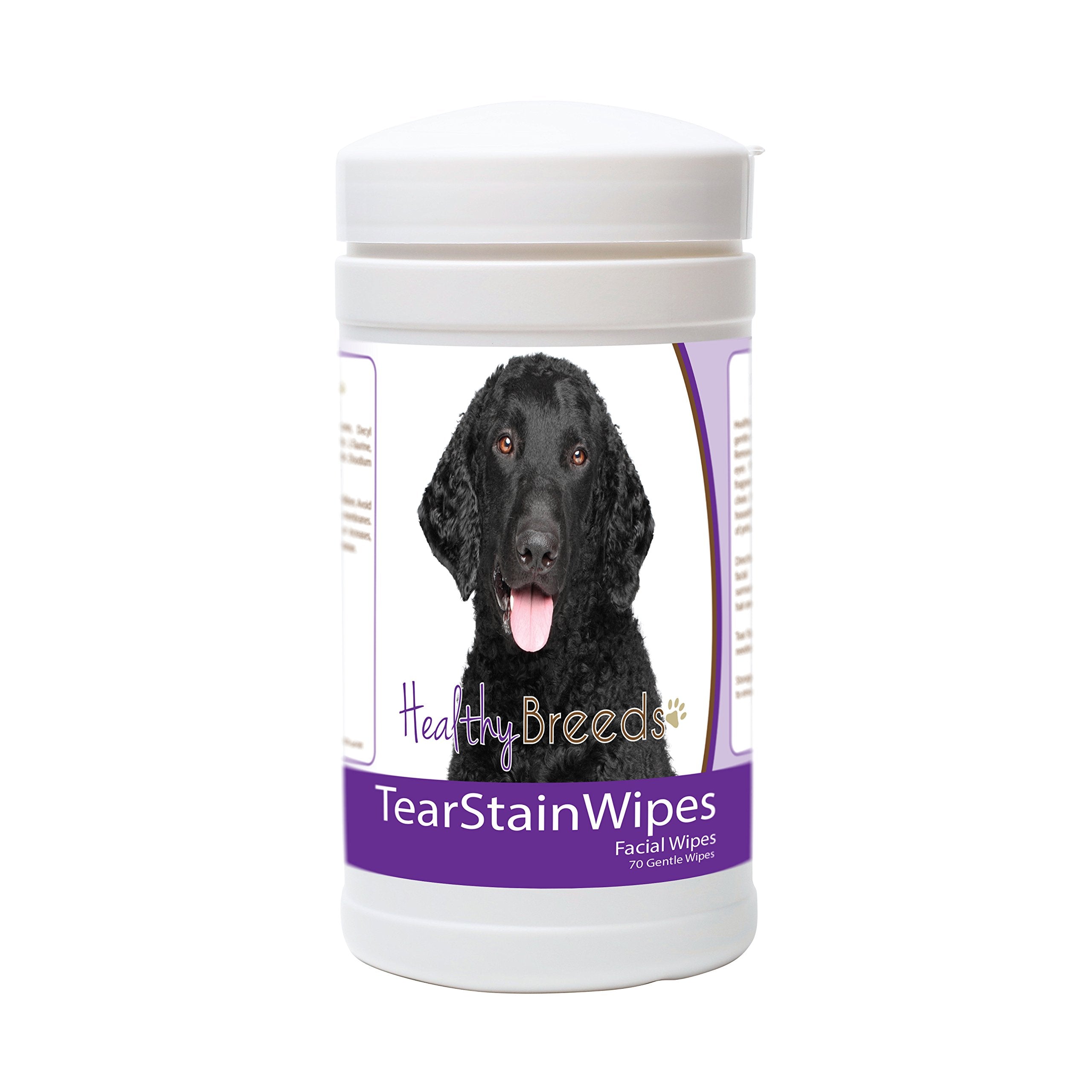 Healthy Breeds Curly-Coated Retriever Tear Stain Wipes 70 Count