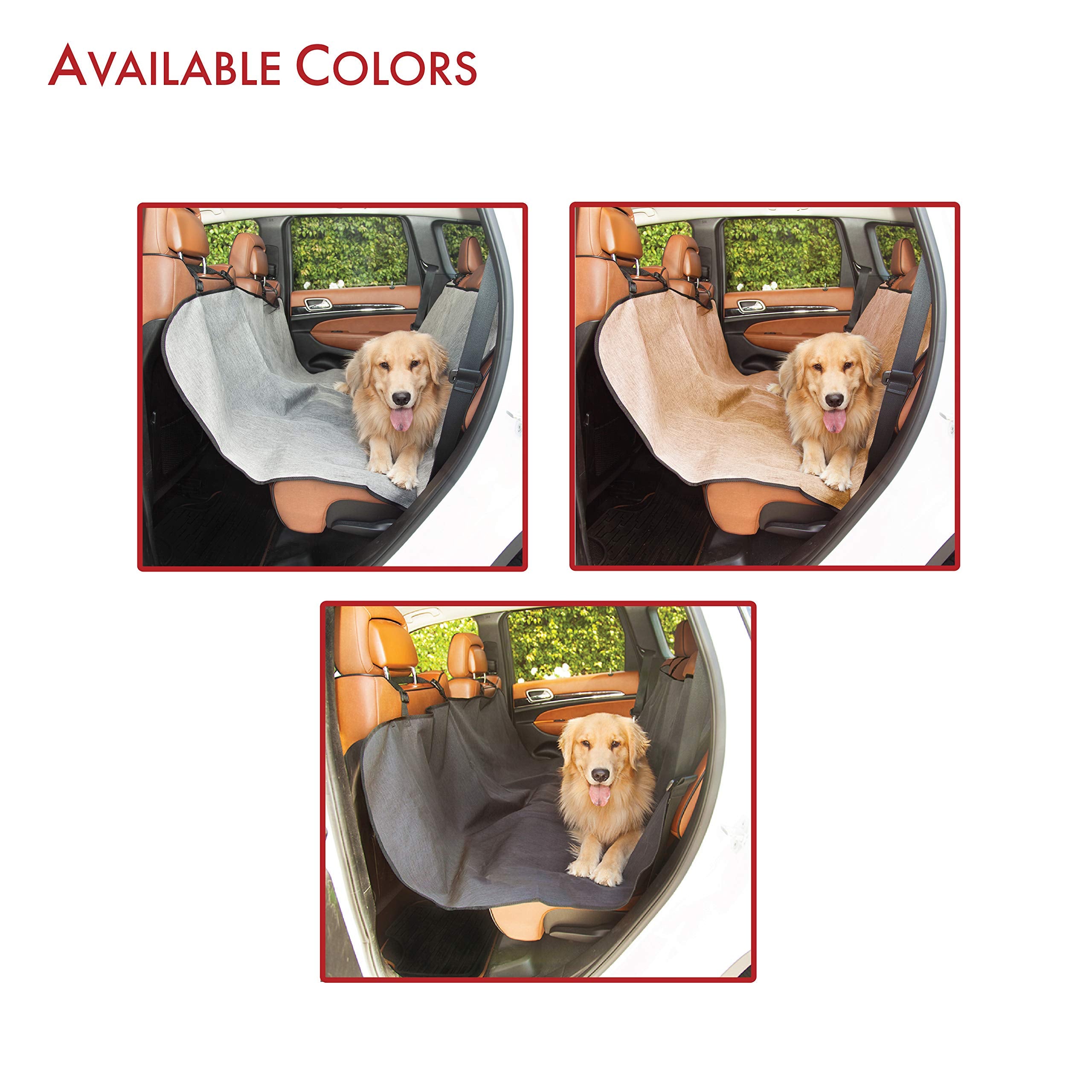 Grey Universal Waterproof Hammock Back Seat Cover By Majestic Pet Products