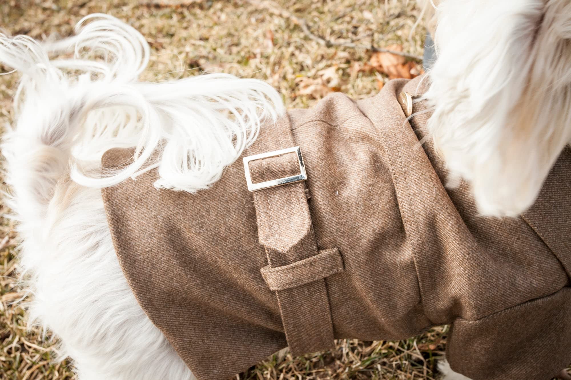 Pet Life Galore Back-Buckled Wool Fashion Dog Jacket - Designer Winter Dog Coat for Small Medium and Large Dogs